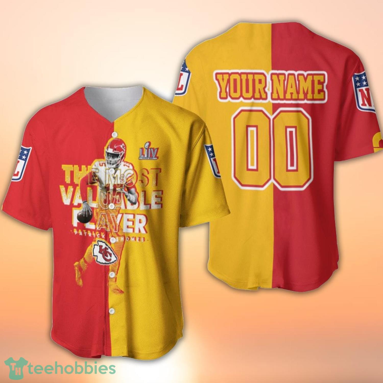 Nfl Kansas City Chiefs Mvp Patrick Mahomes 15 Afc West Division Champion 3D  Custom Name And Number Baseball Jersey Shirt