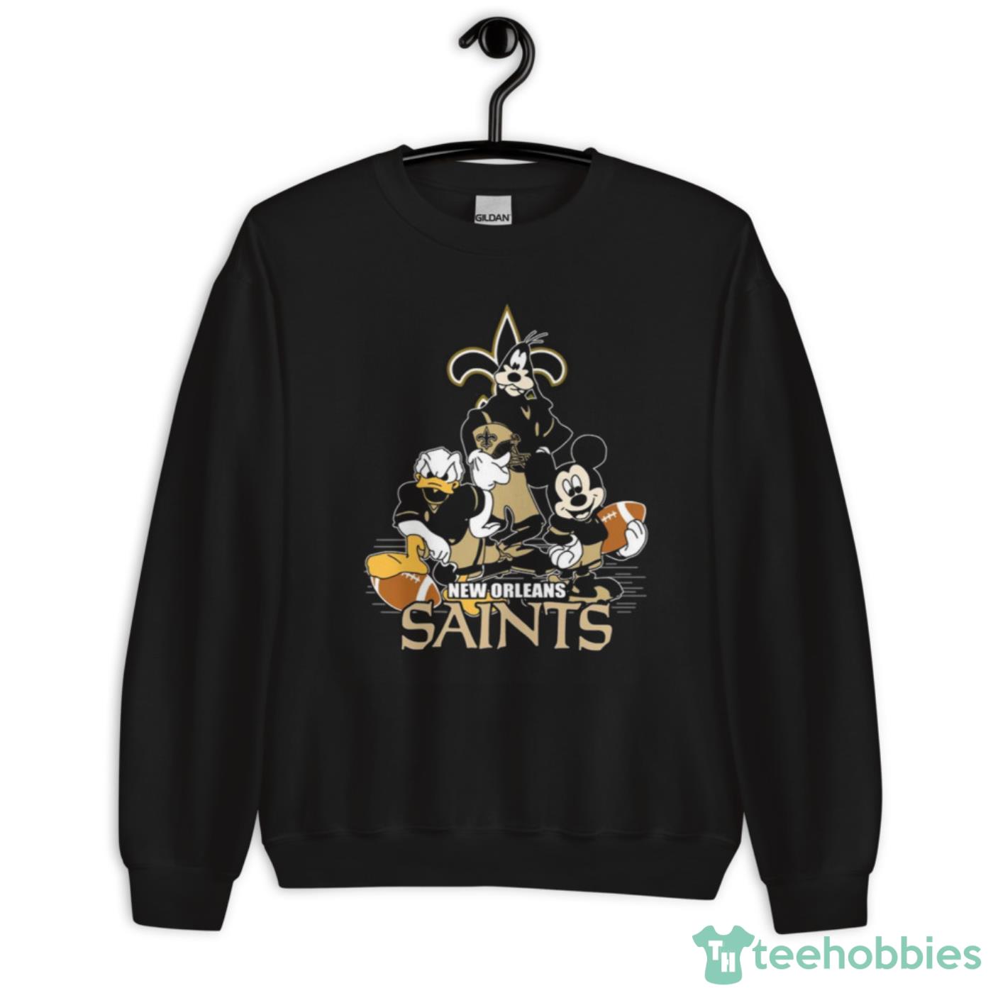 NFL New Orleans Saints Mickey Mouse Donald Duck Goofy Football Shirt T Shirt - Unisex Crewneck Sweatshirt NFL New Orleans Saints Mickey Mouse Donald Duck Goofy Football Shirt T Shirt - Unisex Crewneck Sweatshirt