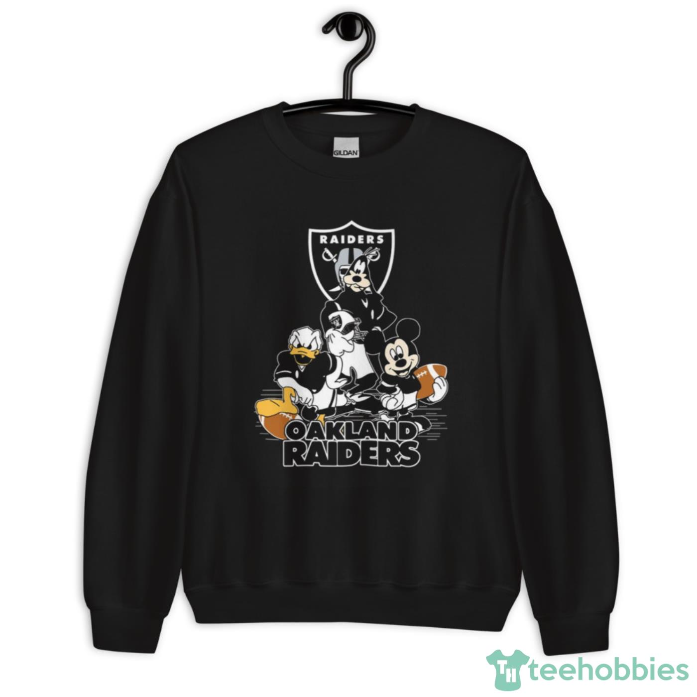 Mickey Donald Goofy The Three Oakland Raiders Football Shirts