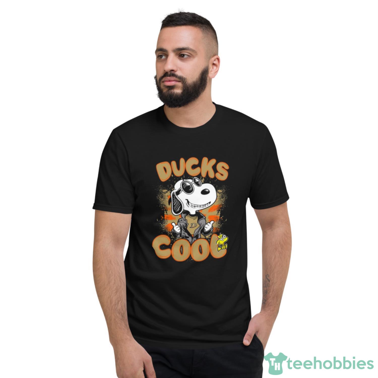 NHL Hockey Anaheim Ducks Cool Snoopy Shirt T Shirt - Short Sleeve T-Shirt