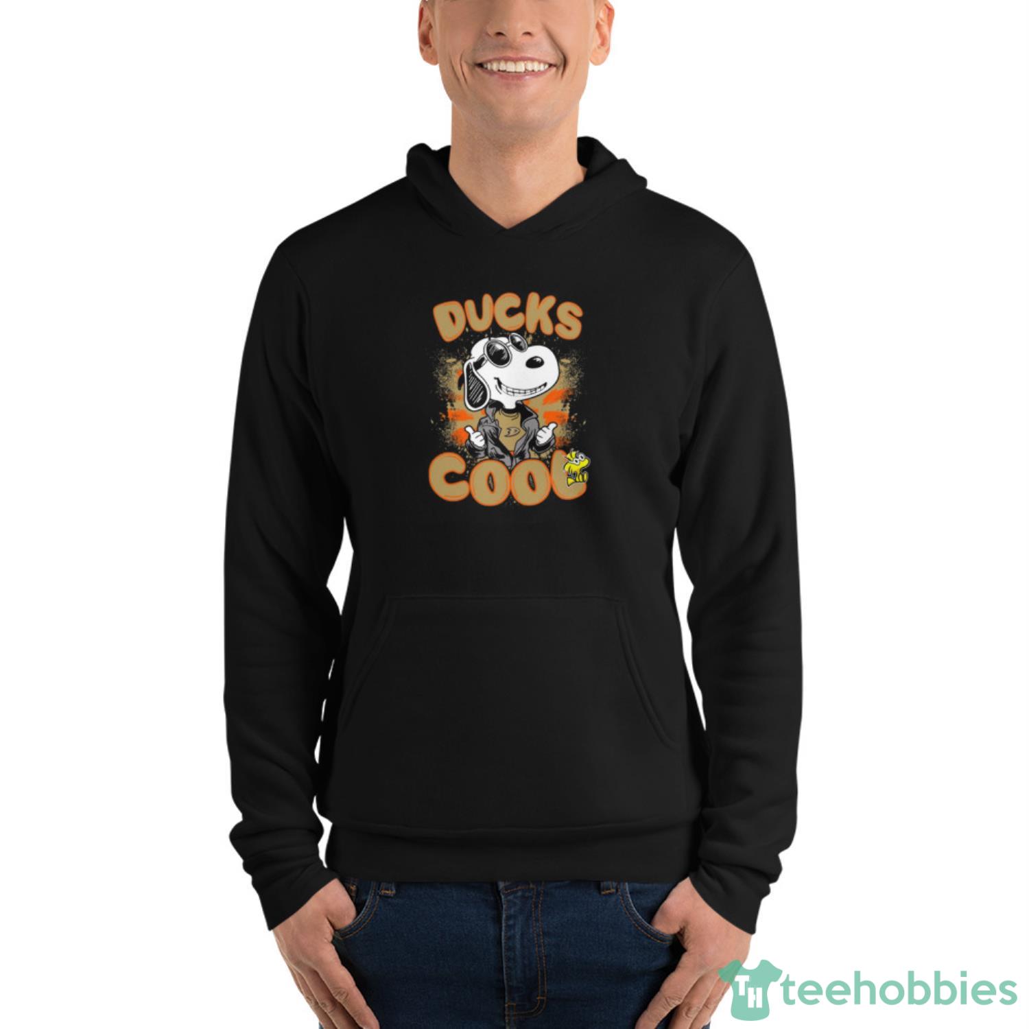NHL Hockey Anaheim Ducks Cool Snoopy Shirt T Shirt - Unisex Fleece Pullover Hoodie