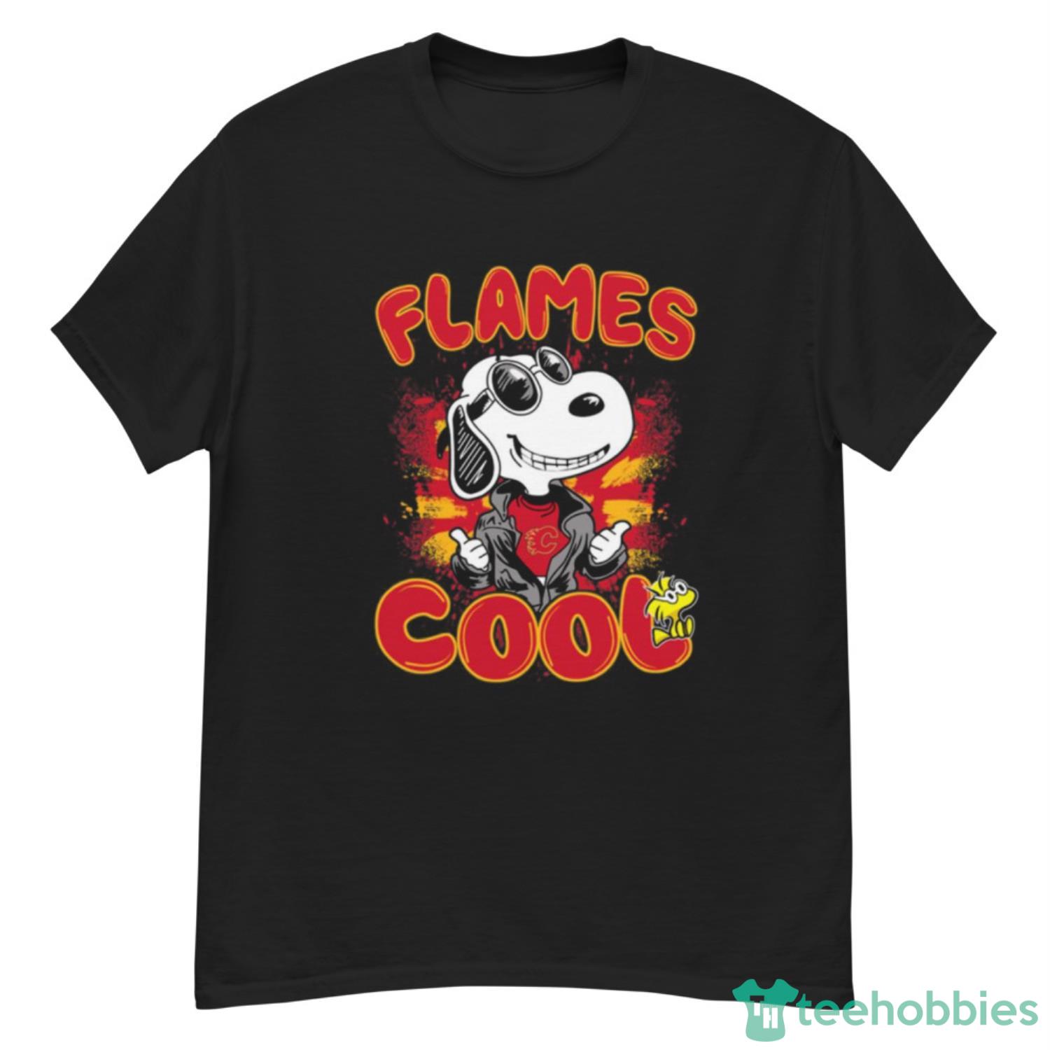 NHL Hockey Calgary Flames Cool Snoopy Shirt T Shirt - G500 Men’s Classic T-Shirt