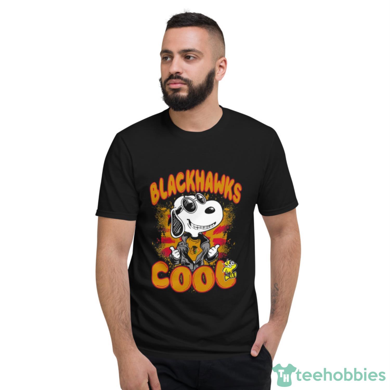 NHL Hockey Chicago Blackhawks Cool Snoopy Shirt T Shirt - Short Sleeve T-Shirt