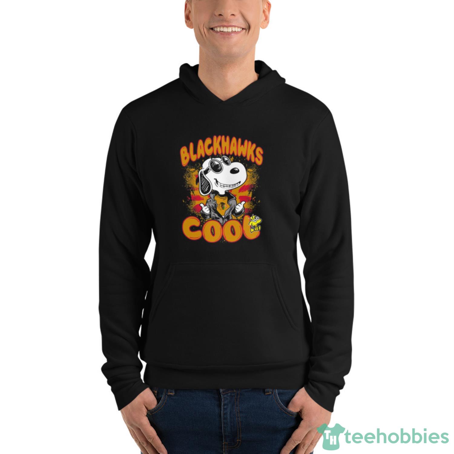 NHL Hockey Chicago Blackhawks Cool Snoopy Shirt T Shirt - Unisex Fleece Pullover Hoodie