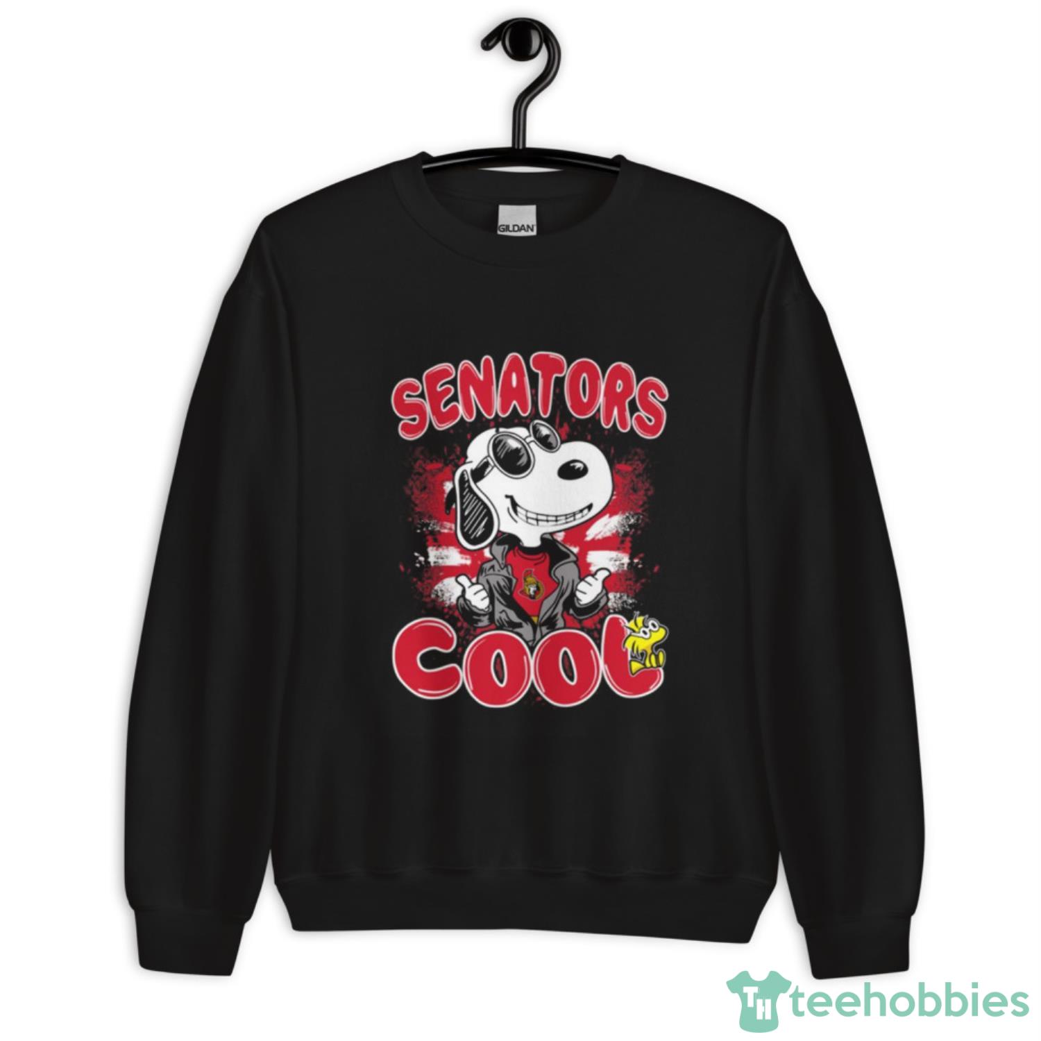 NHL Hockey Ottawa Senators Cool Snoopy Shirt T Shirt - Unisex Crewneck Sweatshirt