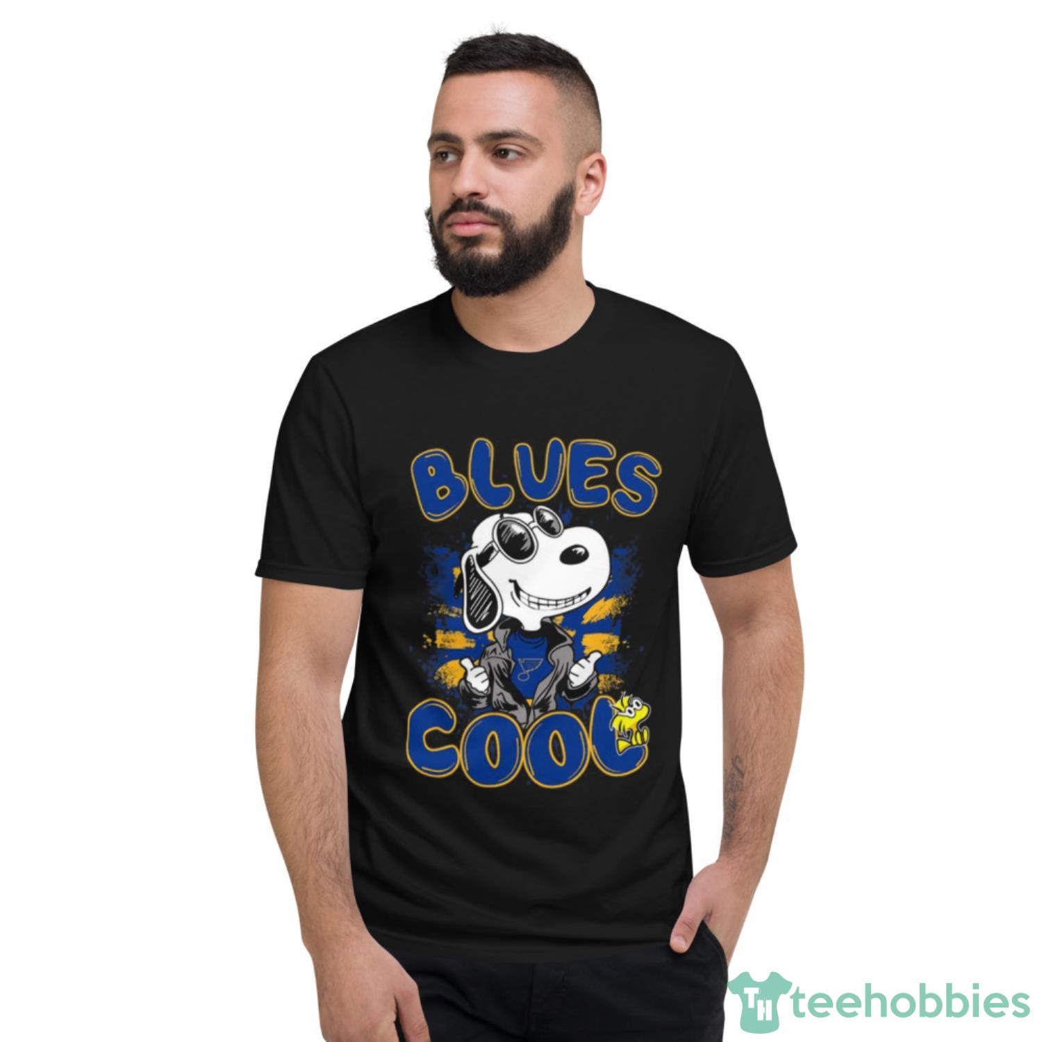 NHL Hockey St.Louis Blues Cool Snoopy Shirt T Shirt - Short Sleeve T-Shirt