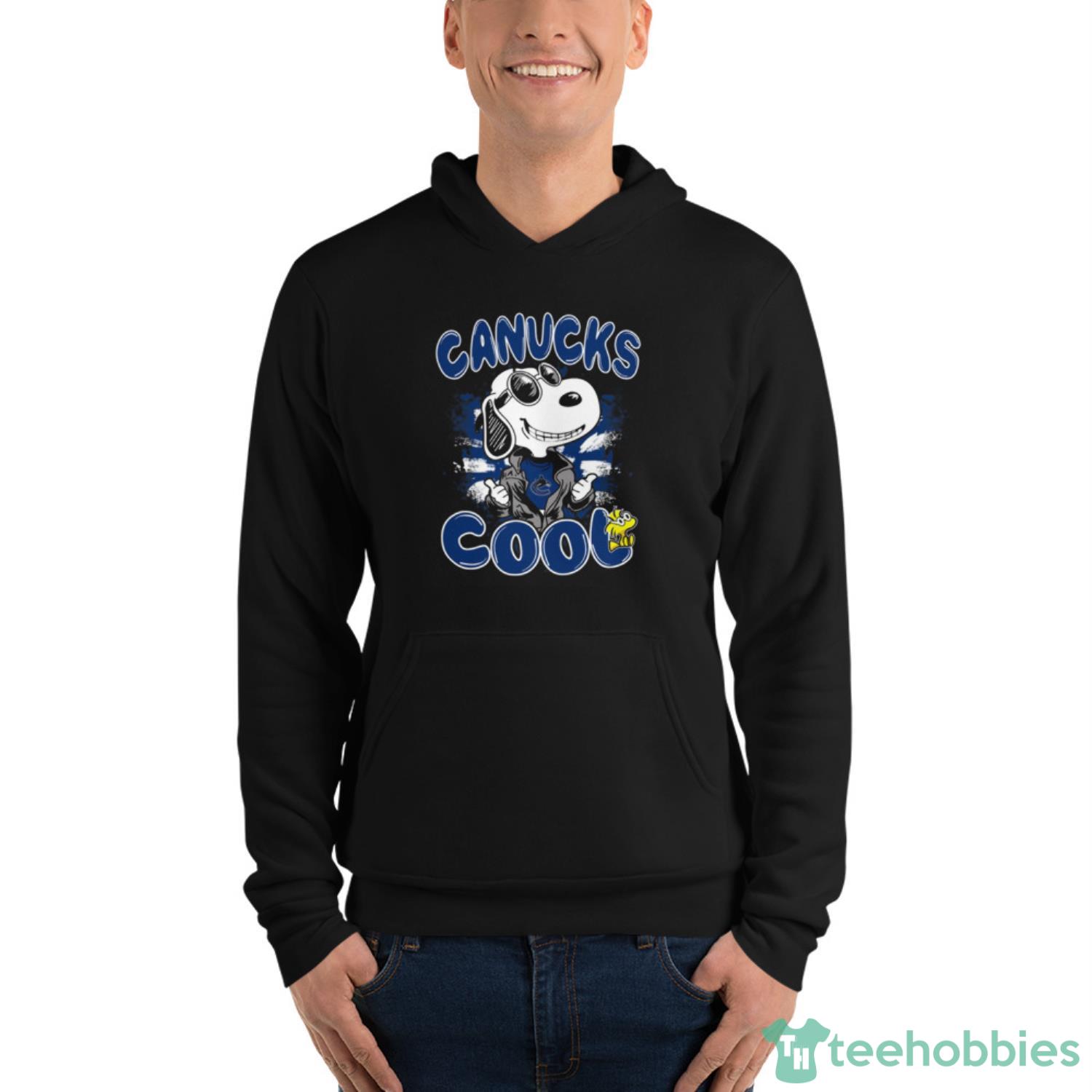 NHL Hockey Vancouver Canucks Cool Snoopy Shirt T Shirt - Unisex Fleece Pullover Hoodie