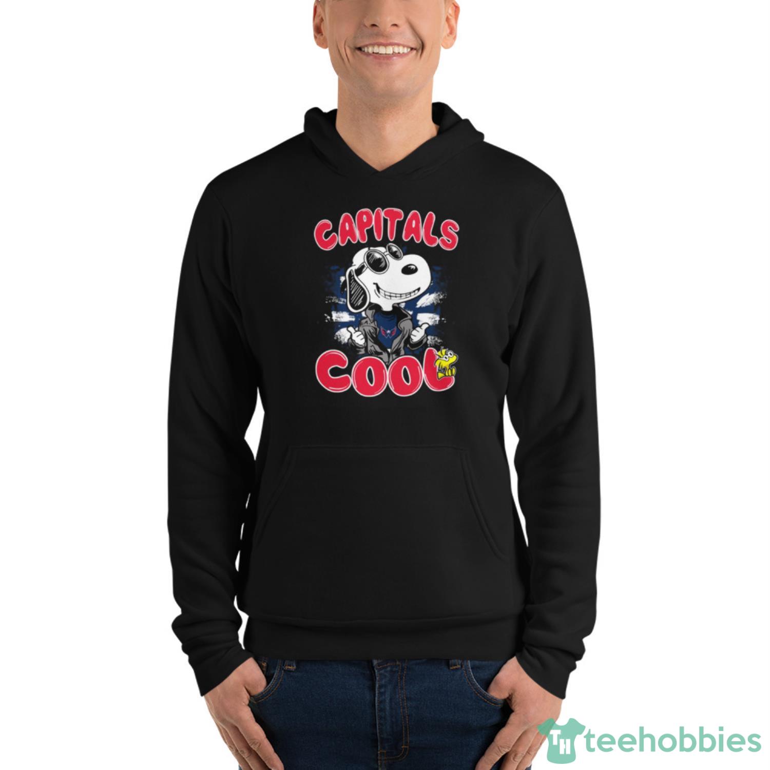 NHL Hockey Washington Capitals Cool Snoopy Shirt T Shirt - Unisex Fleece Pullover Hoodie