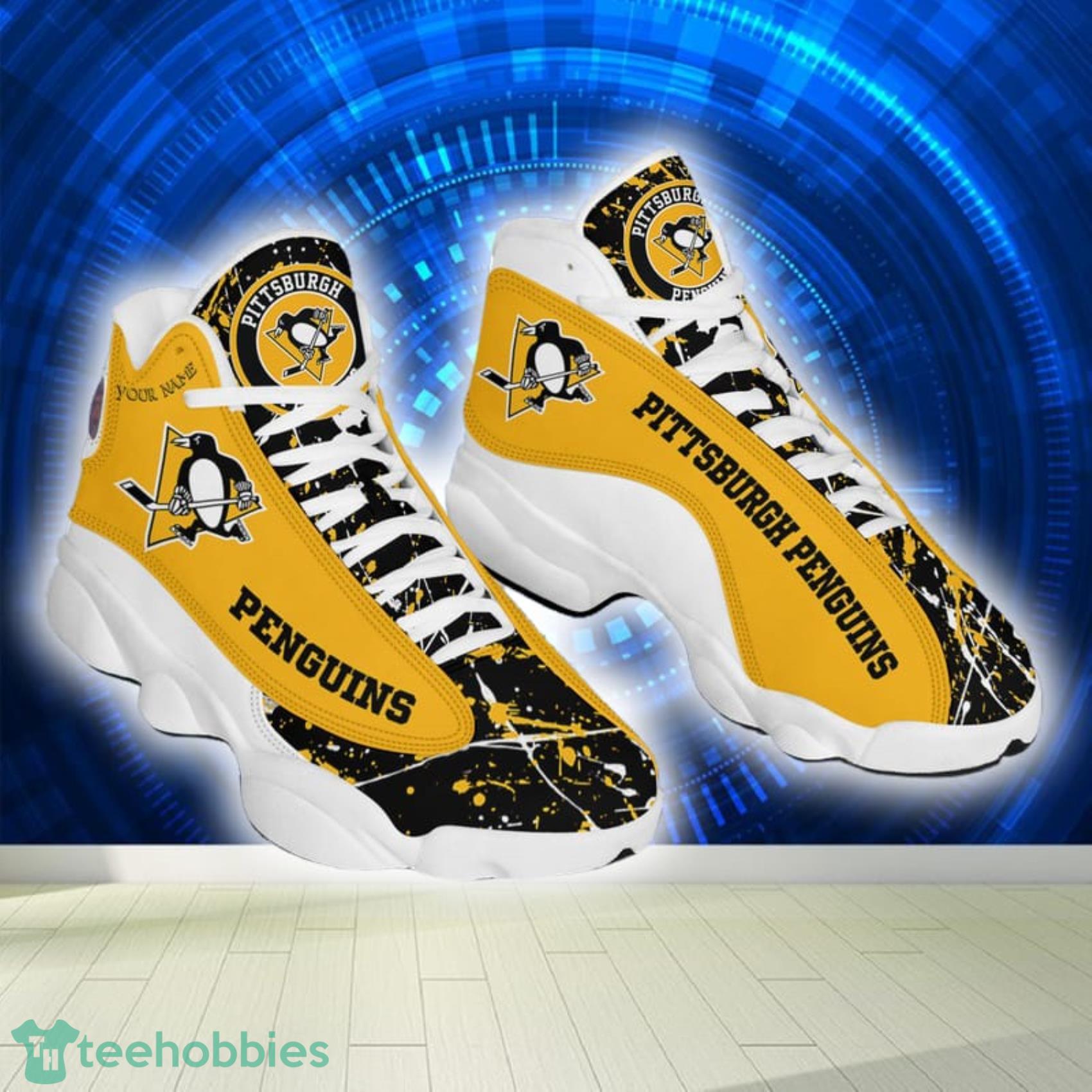 Pittsburgh Penguins Personalized NHL Gradient All Over Print