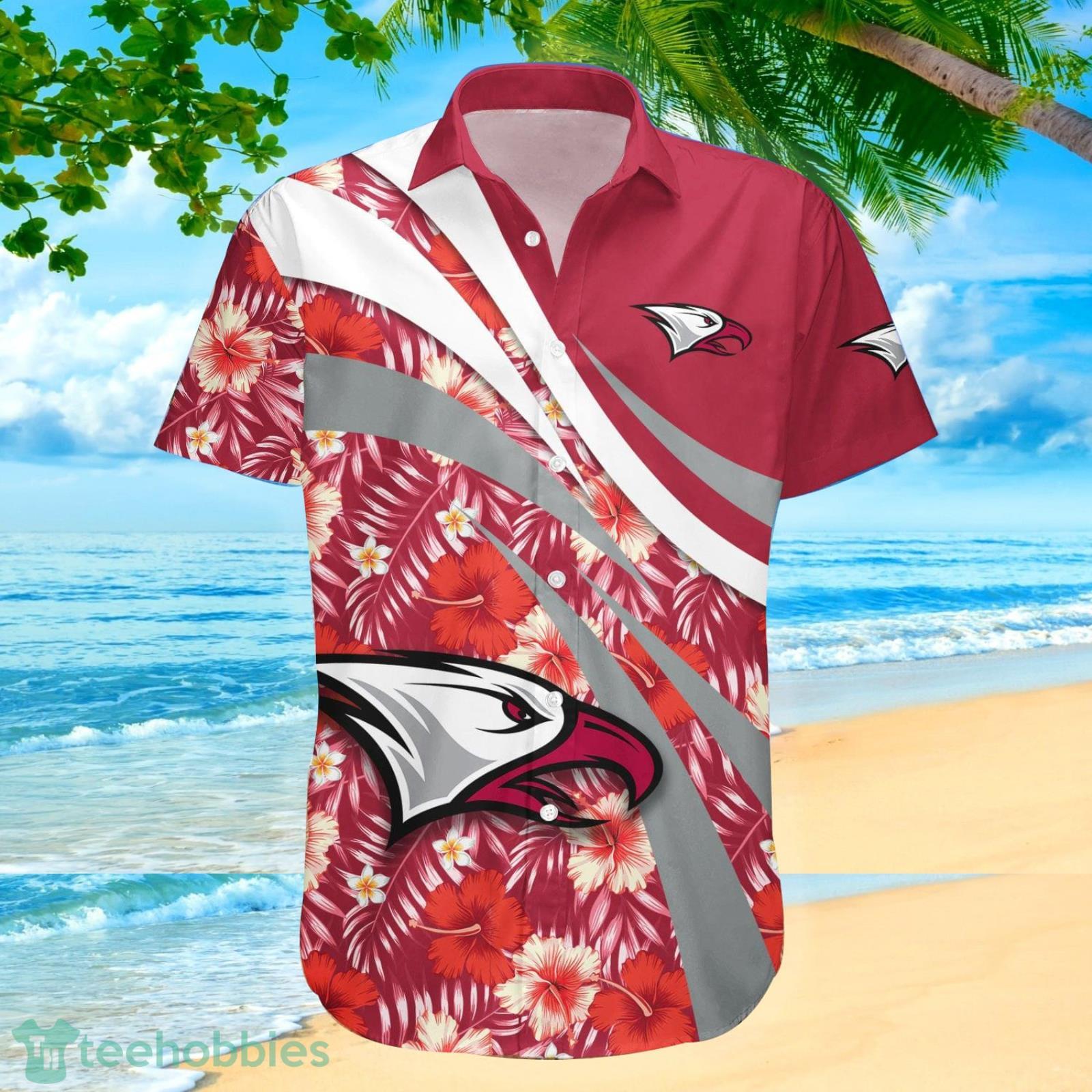 North Carolina Central Eagles NCAA Hibiscus Tropical Flower Hawaiian Shirt image North Carolina Central Eagles NCAA Hibiscus Tropical Flower Hawaiian Shirt Product Photo 2