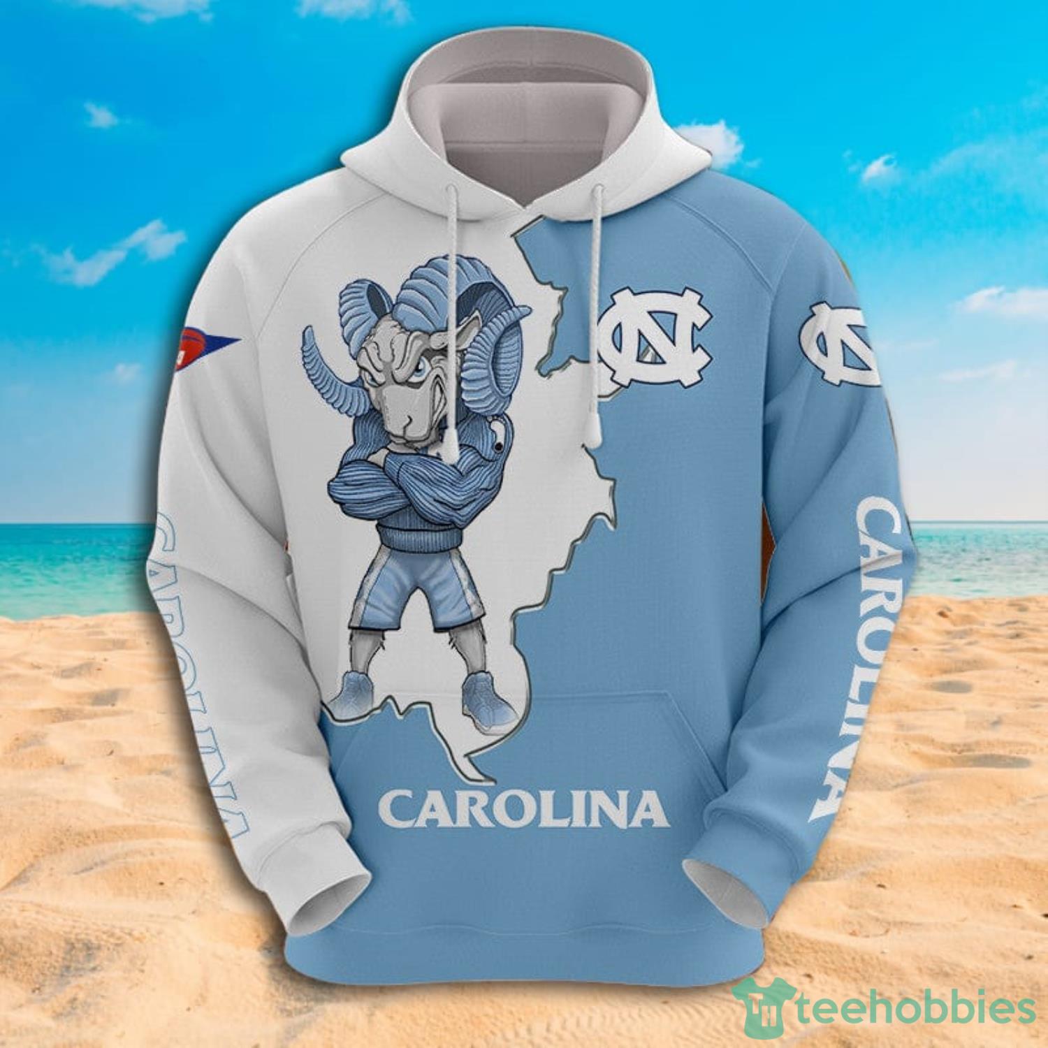 North Carolina Tar Heels All Over Print 3D Hoodie For men And Women Product Photo 3 North Carolina Tar Heels All Over Print 3D Hoodie For men And Women Product Photo 3