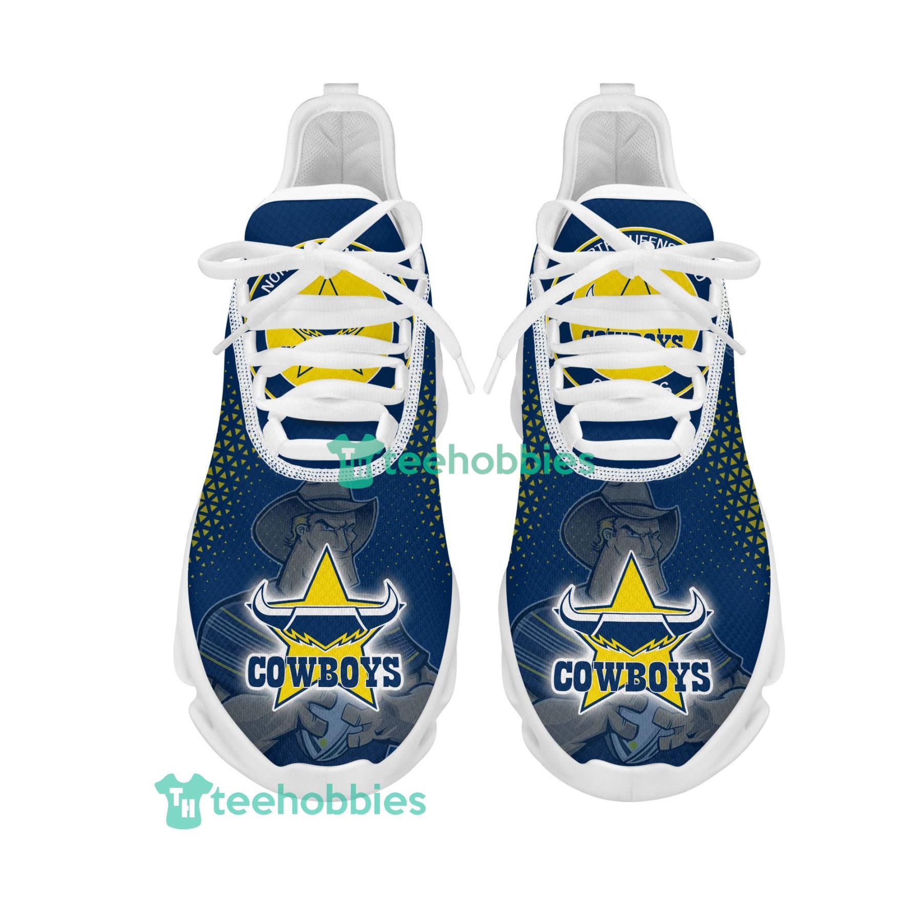 North Queensland Cowboys Mascot Custom Name Sneakers Max Soul Shoes For Men And Women Nrl Sneakers Product Photo 2