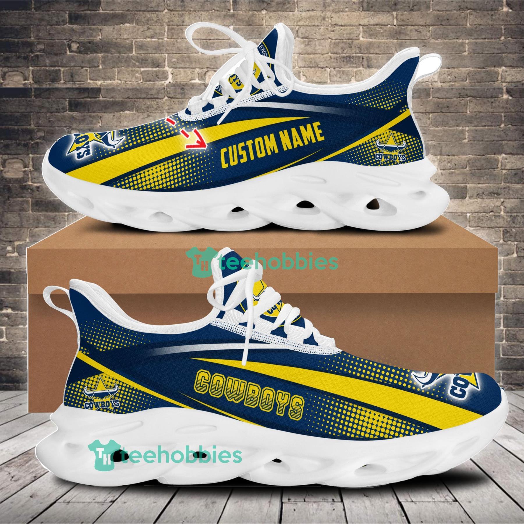 North Queensland Cowboys Sneakers Max Soul Shoes For Men And Women NRL Custom Name For Fans Product Photo 1