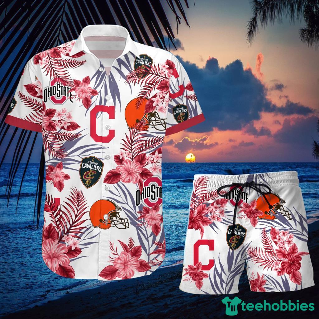 Ohio State Buckeys, Cleveland Cavaliers, Cleveland Guardians - Cleveland  Browns Tropical Hawaiian Shirt And Short