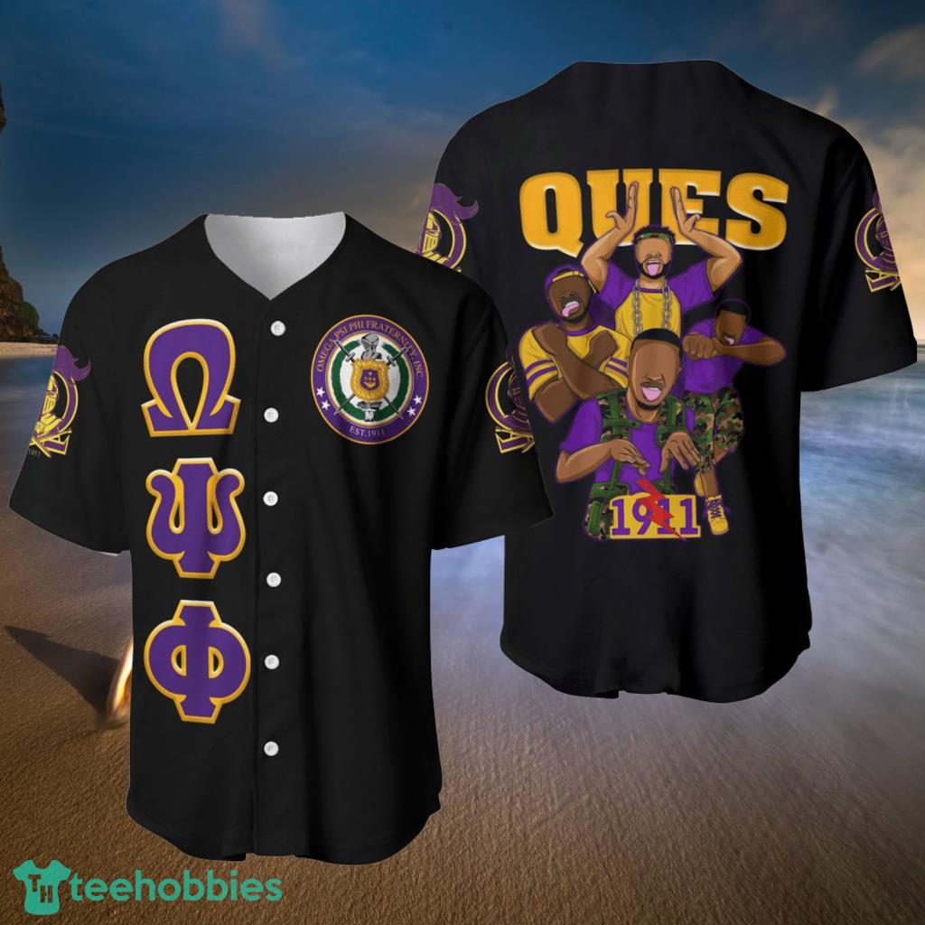 Omega Psi Phi 1911 Crest Brotherhoods QUES Baseball Jerseys  Shirt - Omega Psi Phi 1911 Crest Brotherhoods QUES Baseball Jerseys  Shirt