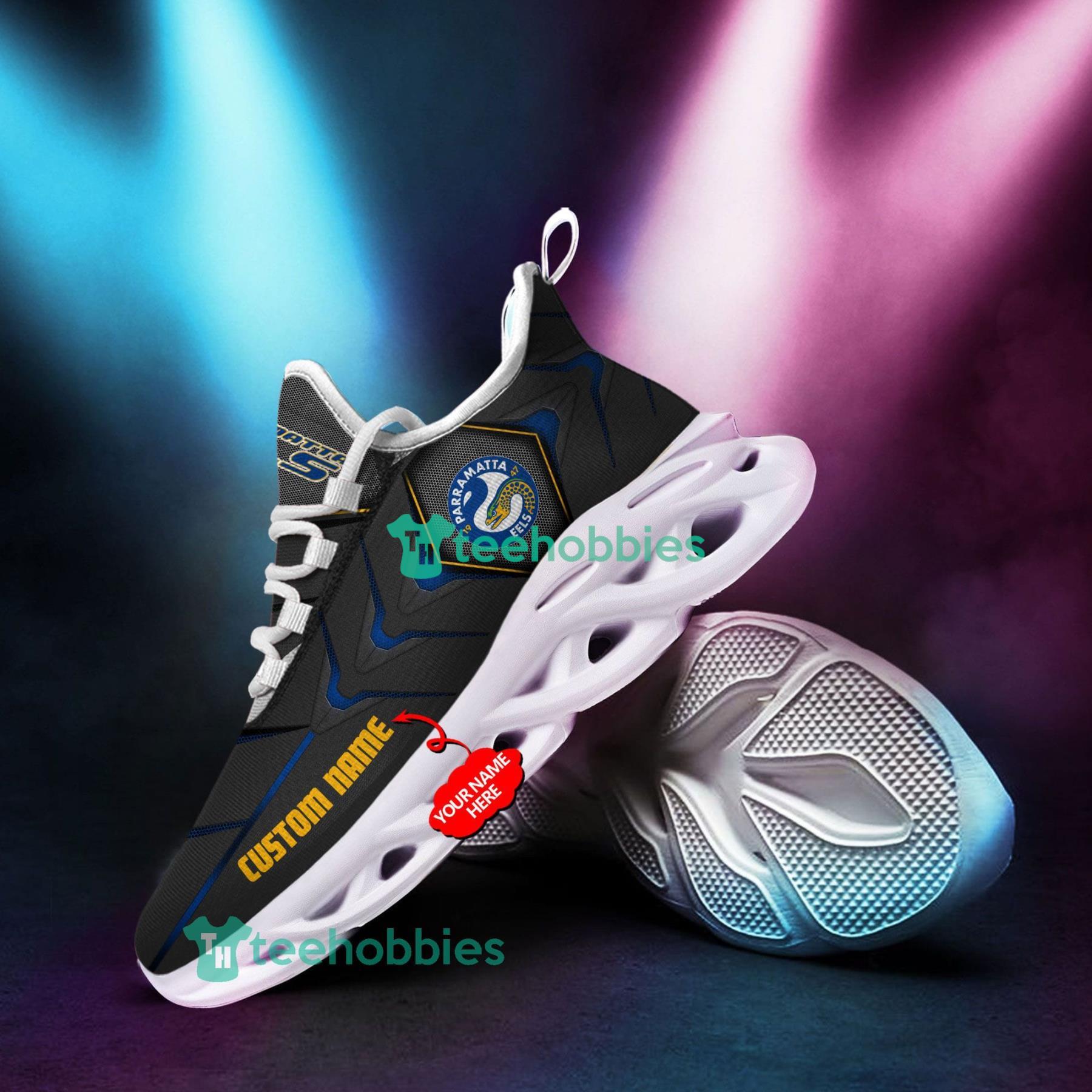 Parramatta Eels NRL Custom Name Sneakers Max Soul Shoes For Men And Women Product Photo 2