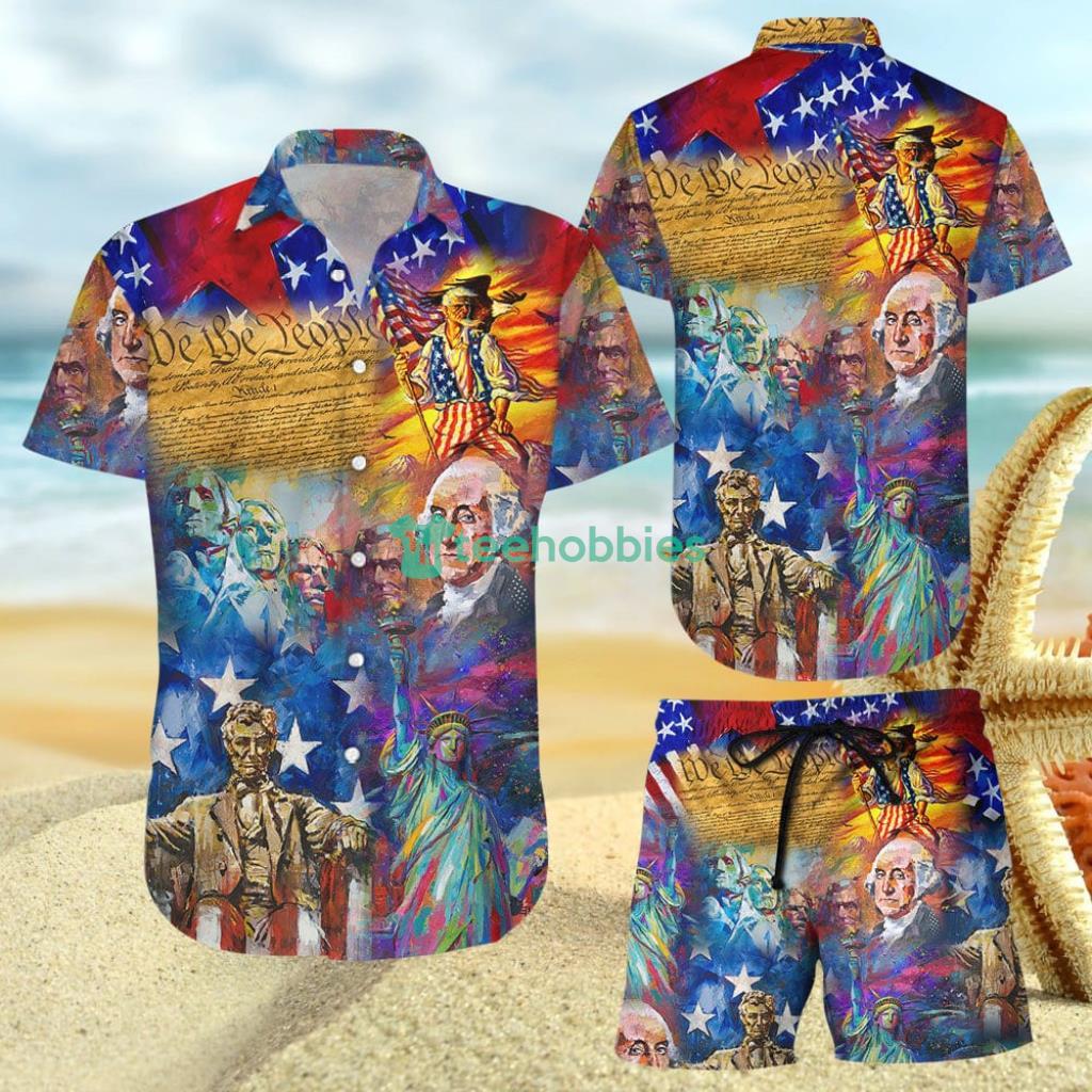 Patriotic - 4th Of July USA Independent Day Background Hawaii Shirt And Short - Patriotic Shirt - 4th Of July USA Independent Day Background Hawaii Shirt - Best Patriotic Gifts_7951