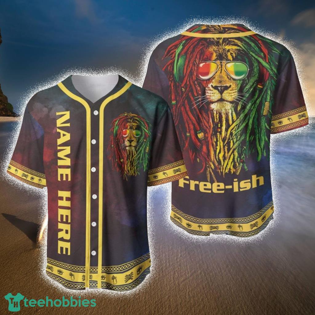 Personalized Free Ish African Lion Juneteenth Baseball Jerseys  Shirt - Personalized Free Ish African Lion Juneteenth Baseball Jerseys  Shirt
