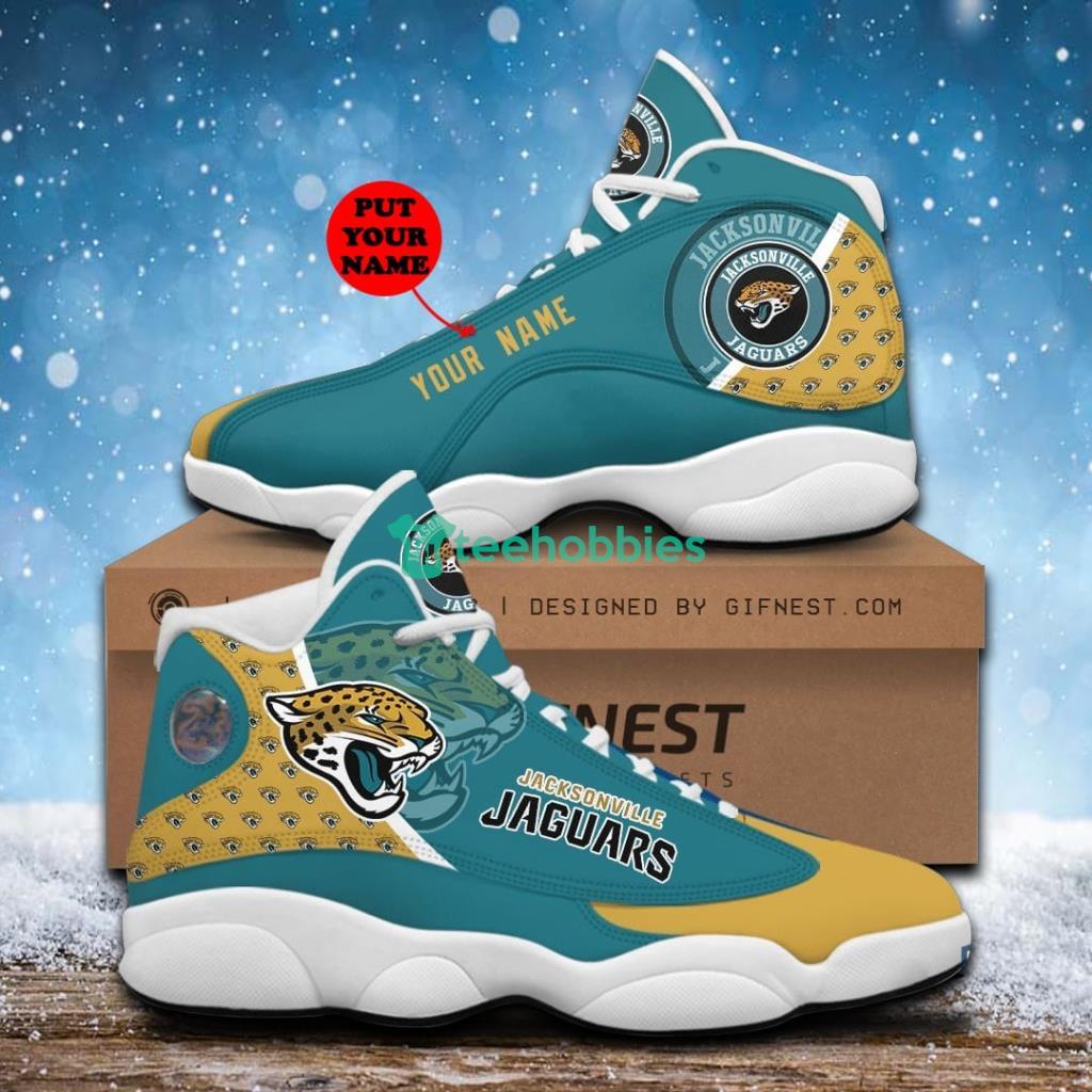 Personalized jacksonville jaguars nfl team custom air jordan 13 shoes