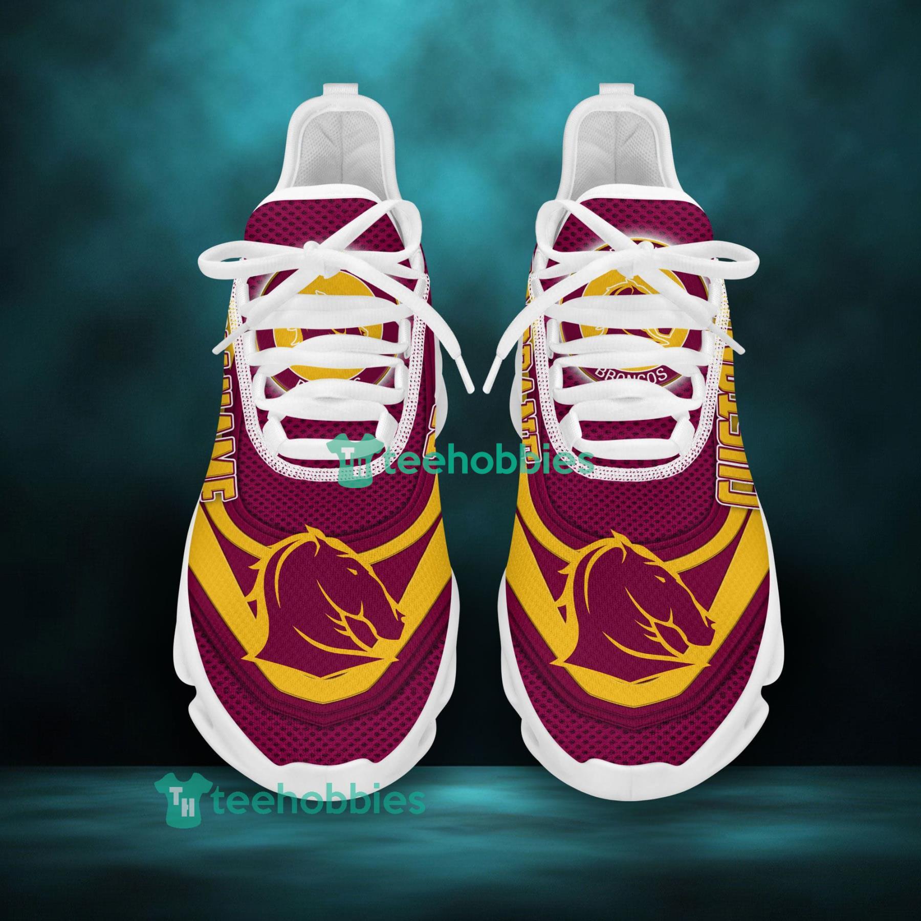 Personalized Name Brisbane Broncos Sneakers Max Soul Shoes For Men And Women Product Photo 2