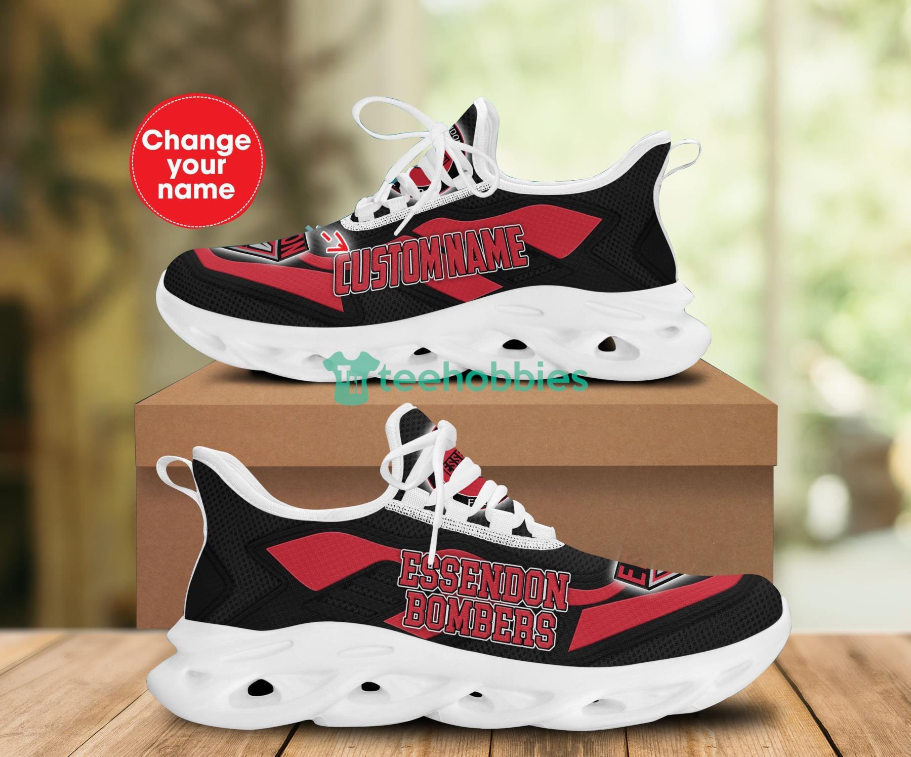 Personalized Name Essendon Bombers Sneakers Max Soul Shoes For Men And Women Product Photo 1