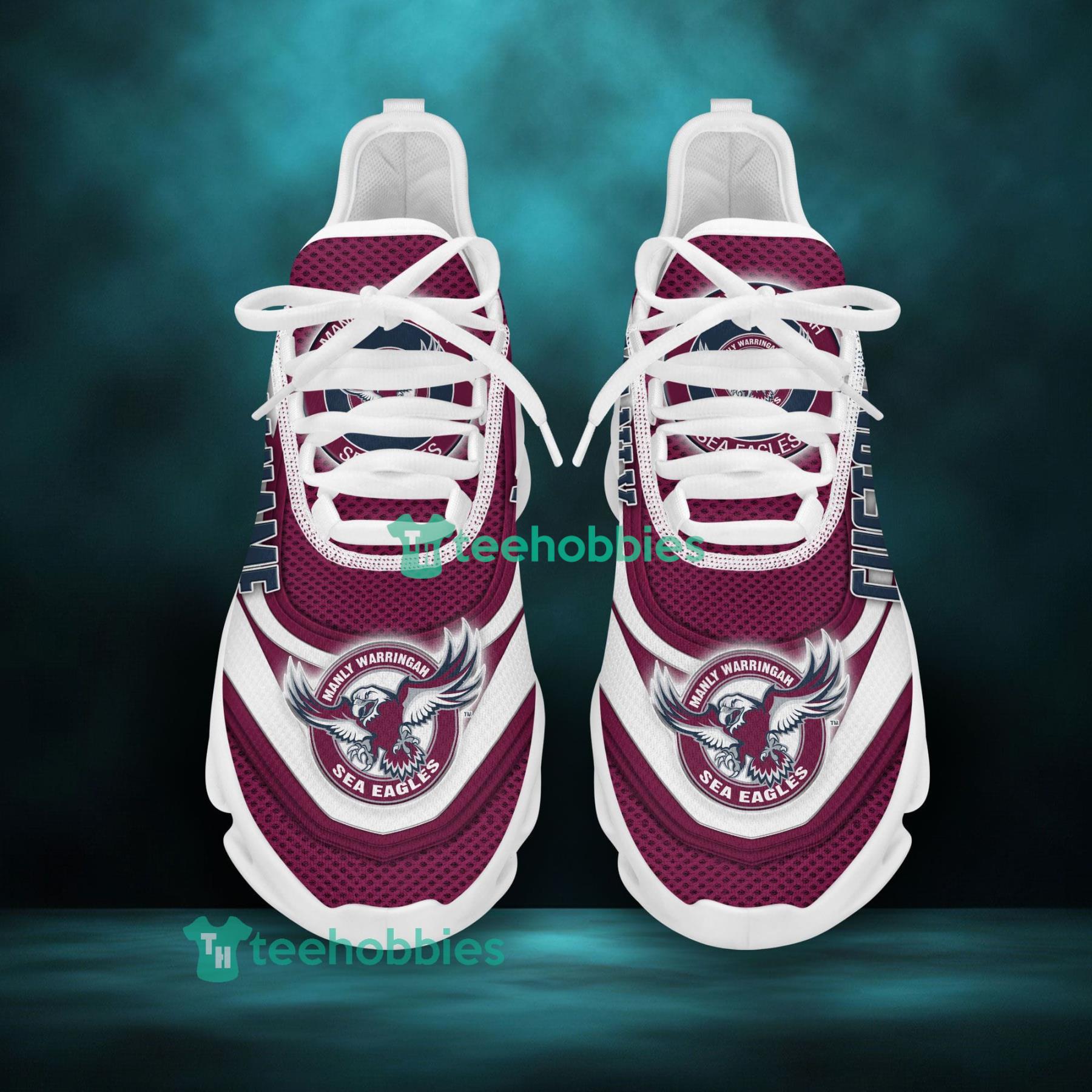 Personalized Name Manly Warringah Sea Eagles Sneakers Max Soul Shoes For Men And Women Product Photo 2