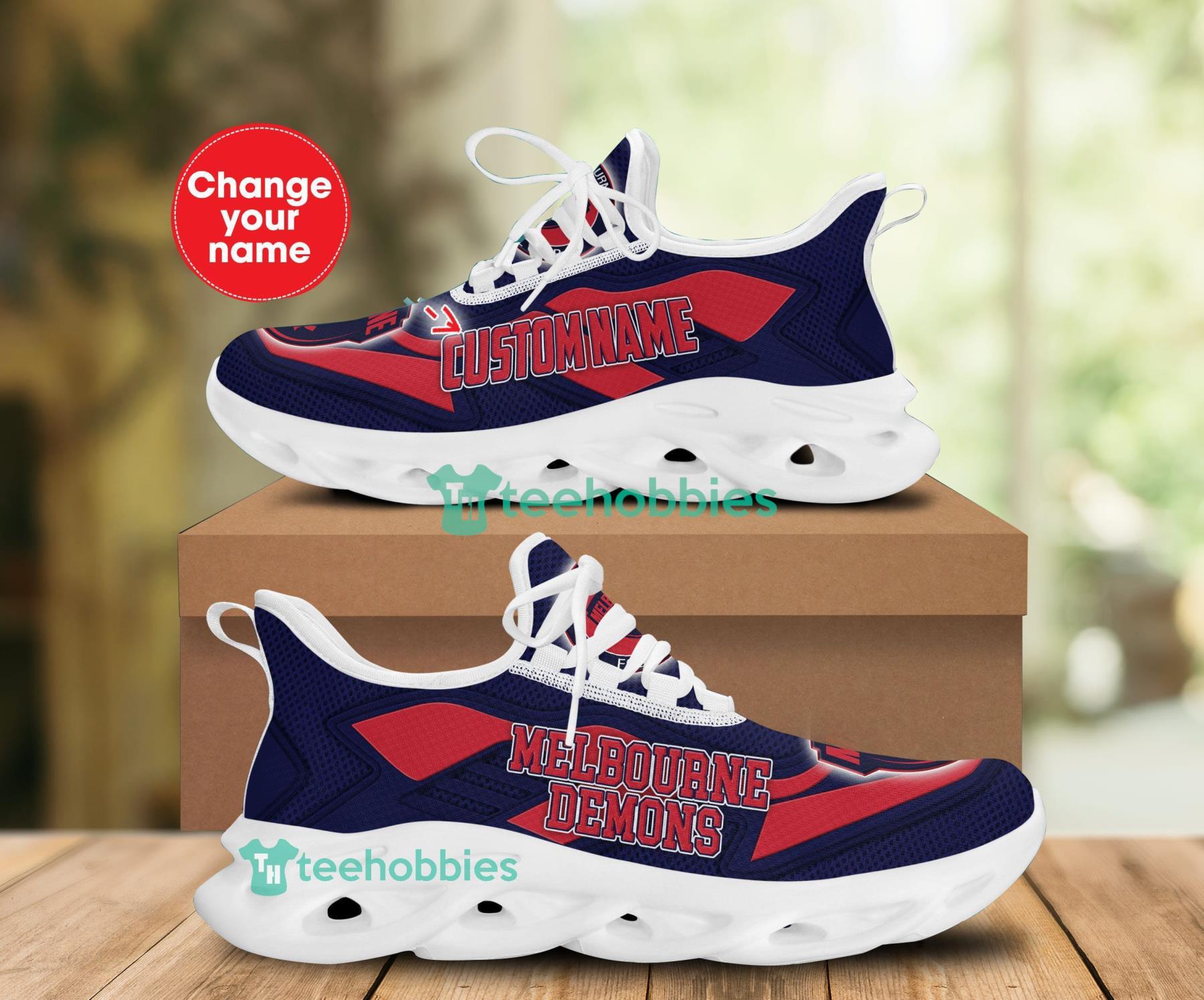Personalized Name Melbourne Demons Sneakers Max Soul Shoes For Men And Women Product Photo 1