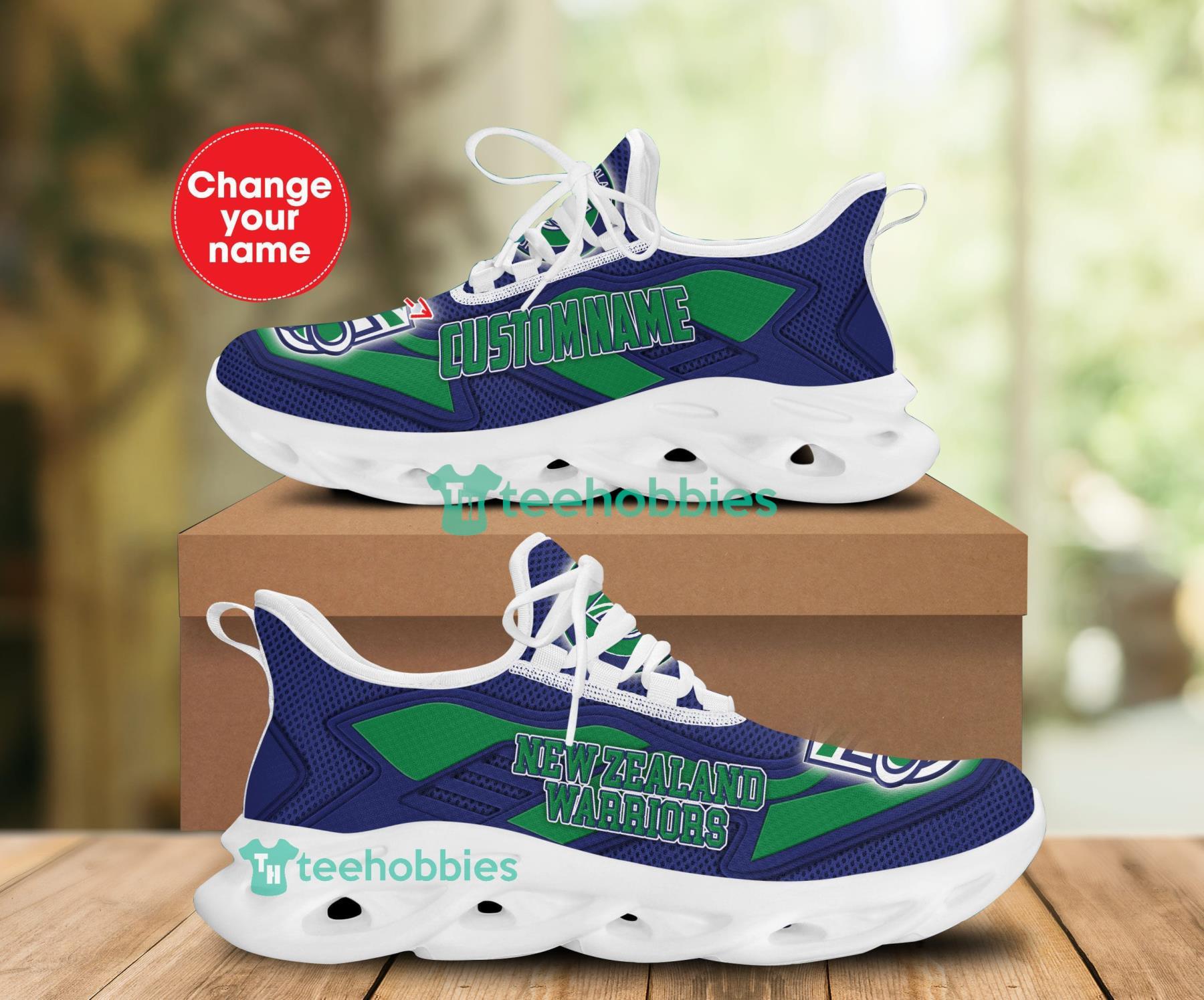 Personalized Name New Zealand Warriors Sneakers Max Soul Shoes For Men And Women Product Photo 1