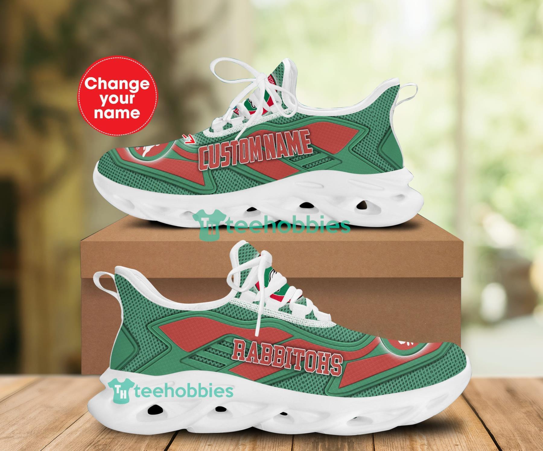 Personalized Name South Sydney Rabbitohs Sneakers Max Soul Shoes For Men And Women Product Photo 1