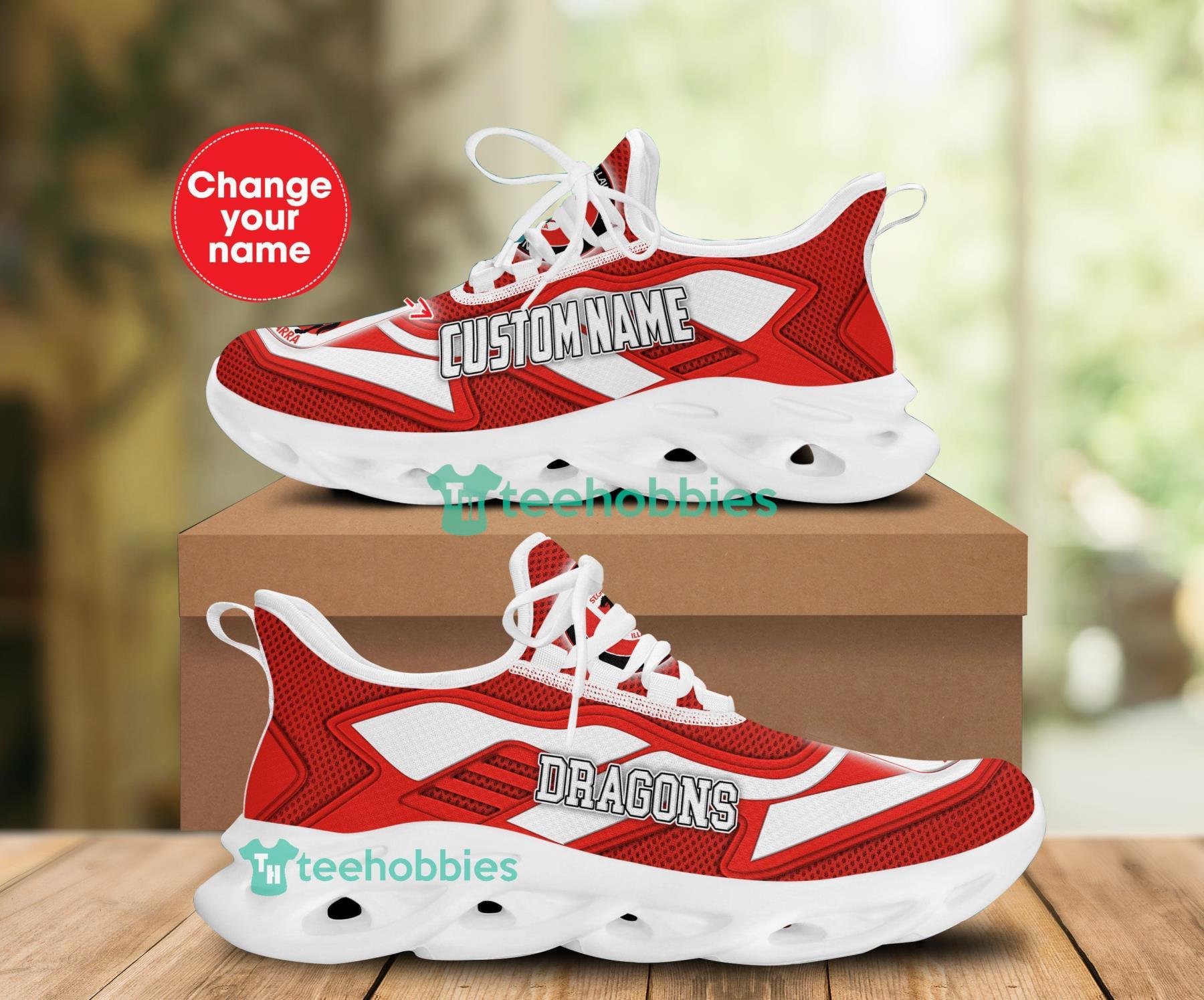 Personalized Name St George Illawarra Dragons Sneakers Max Soul Shoes For Men And Women Product Photo 1