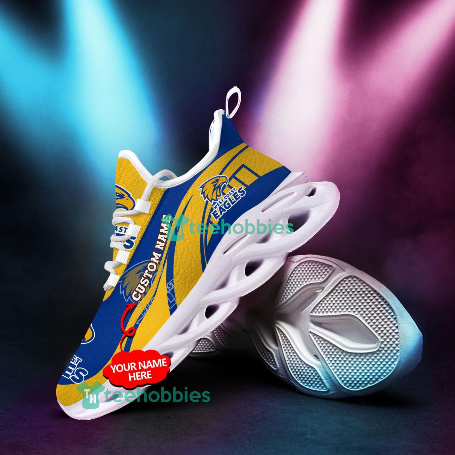 Personalized Name West Coast Eagles Sneakers Max Soul Shoes For Men And Women Afl Sneakers Product Photo 2