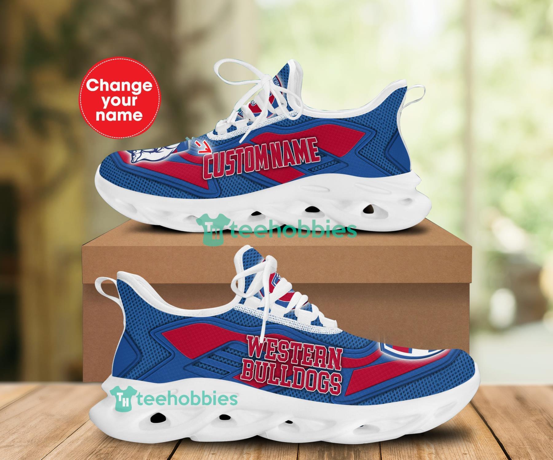 Personalized Name Western Bulldogs Sneakers Max Soul Shoes For Men And Women Product Photo 1