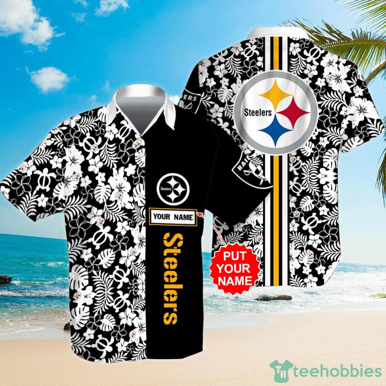 Pittsburgh Steelers Tropical Hibiscus Pattern Trending Summer Gift Hawaiian  Shirt