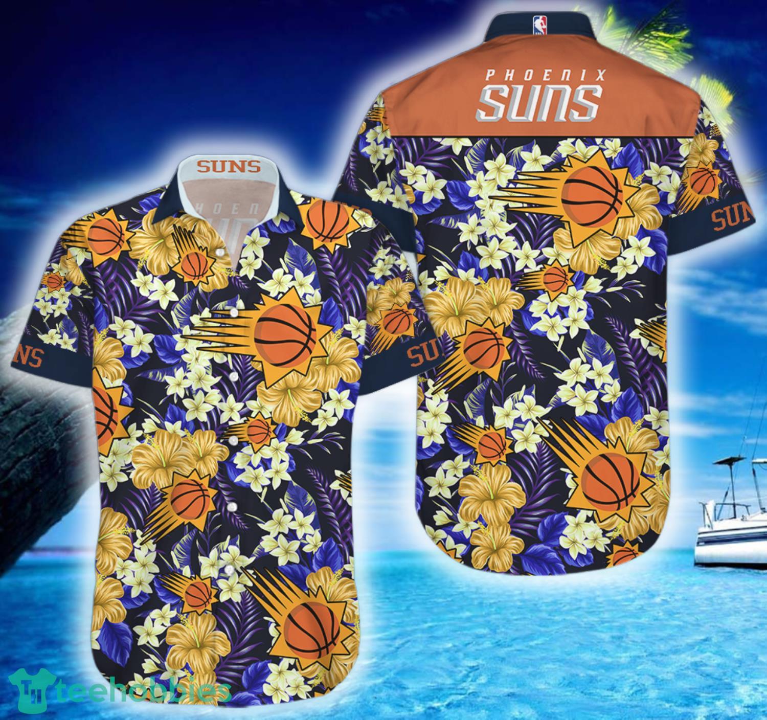 Phoenix Suns Flowers Pattern Hawaiian Shirt And Short Product Photo 3 Phoenix Suns Flowers Pattern Hawaiian Shirt And Short Product Photo 3