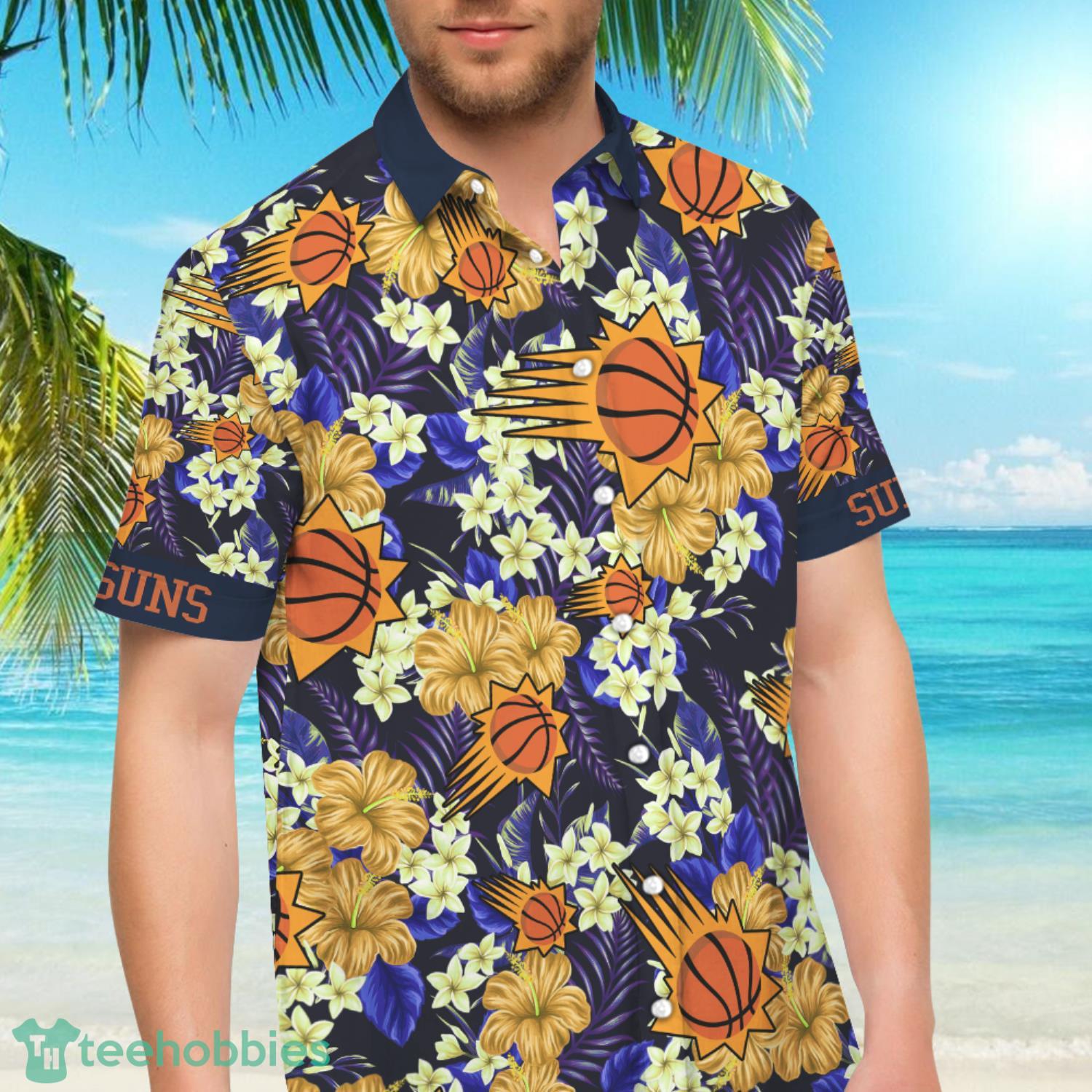 Phoenix Suns Flowers Pattern Hawaiian Shirt And Short Product Photo 6 Phoenix Suns Flowers Pattern Hawaiian Shirt And Short Product Photo 6