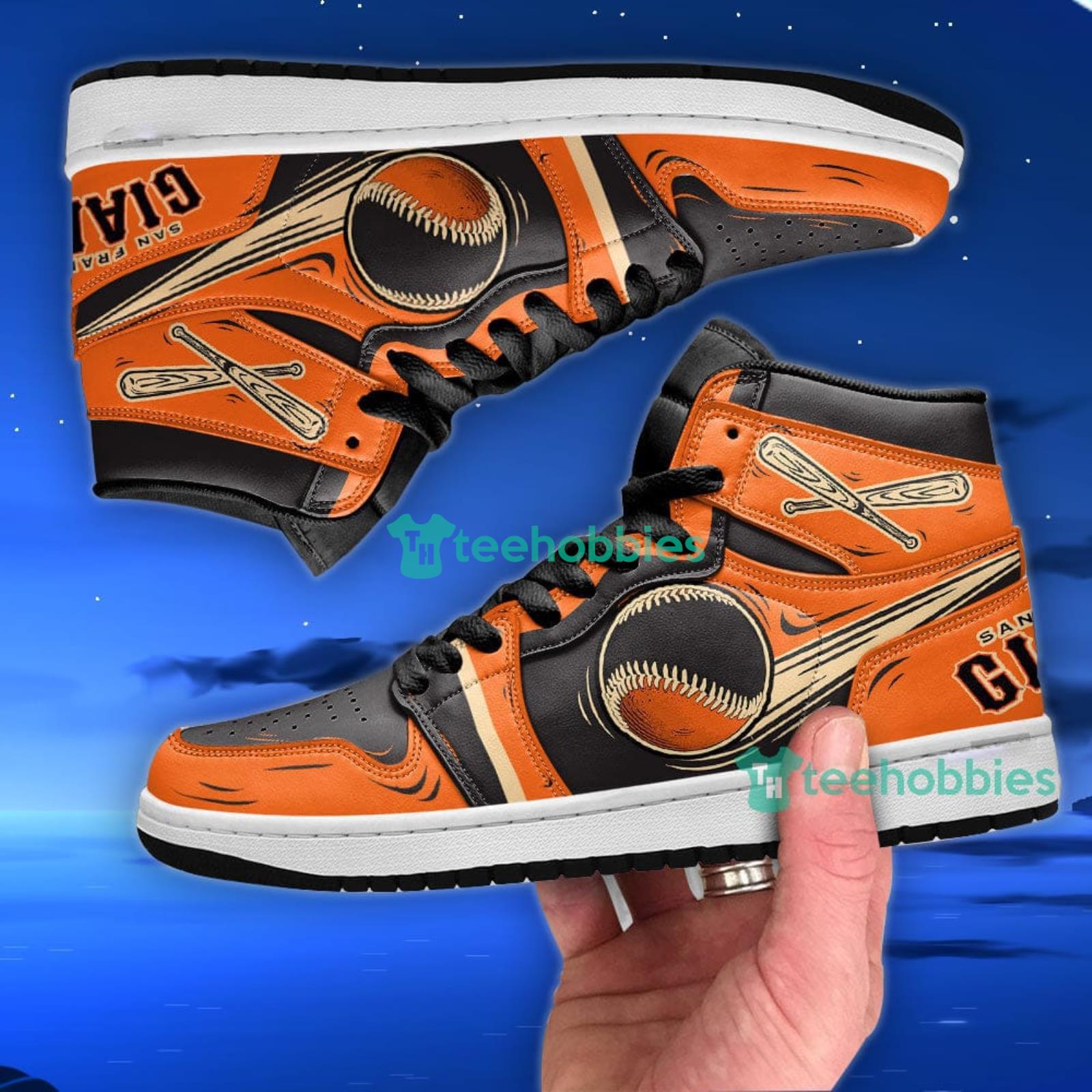 San Fran Giants Air Jordan Hightop Shoes Sneakers For Men And Women image San Fran Giants Air Jordan Hightop Shoes Sneakers For Men And Women Product Photo 2