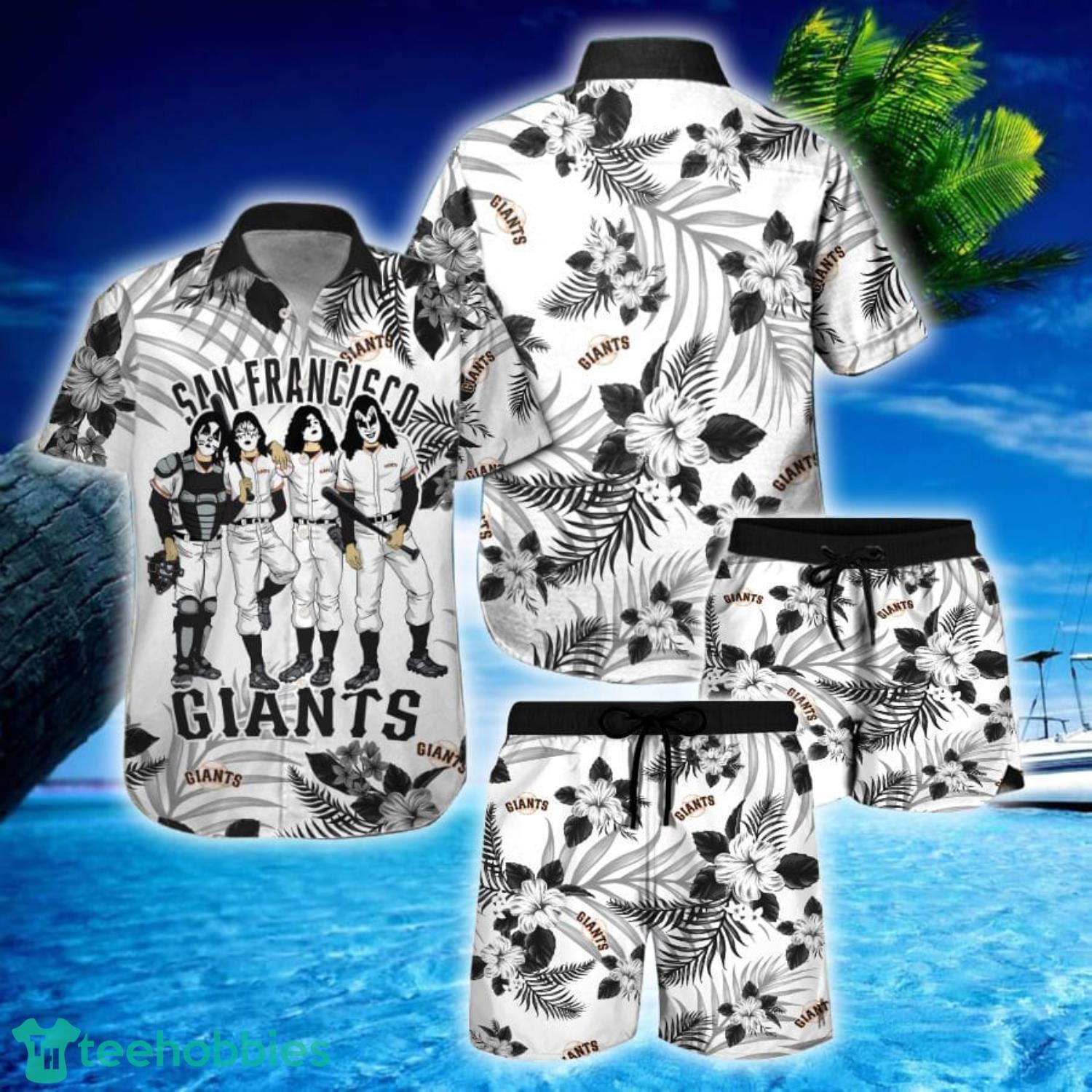 San Francisco Giants MLB Flower Unisex Full Printed Hawaiian Shirt