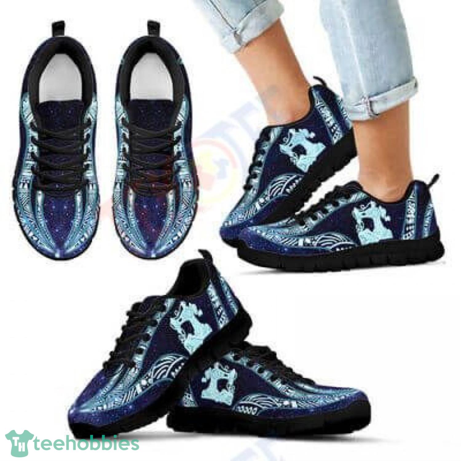 Sewing Galaxy Sky Mandala Sneakers Shoes For Men Women Product Photo 1