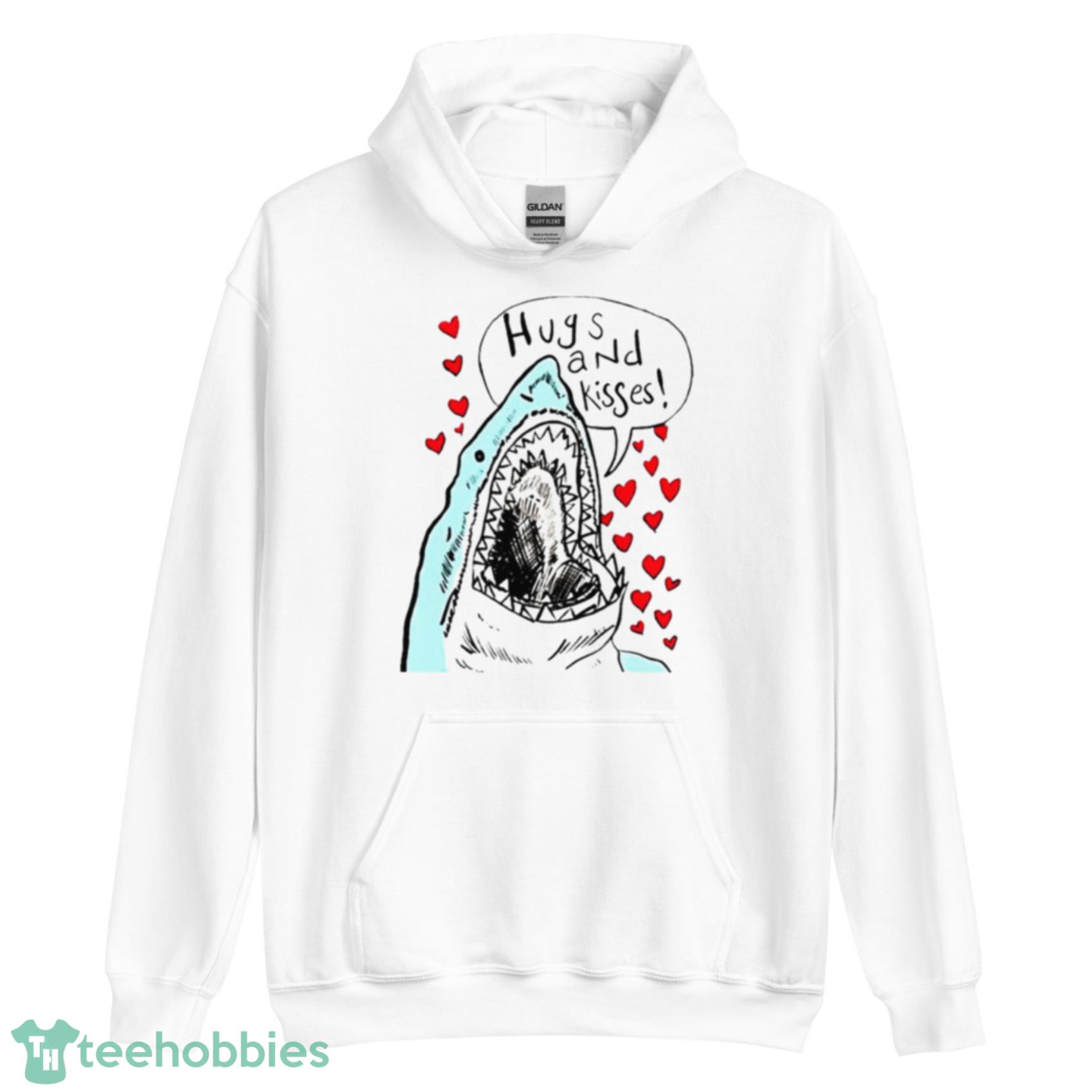 Shark Hugs And Kisses Lovely T Shirt image Shark Hugs And Kisses Lovely T-Shirt Product Photo 3