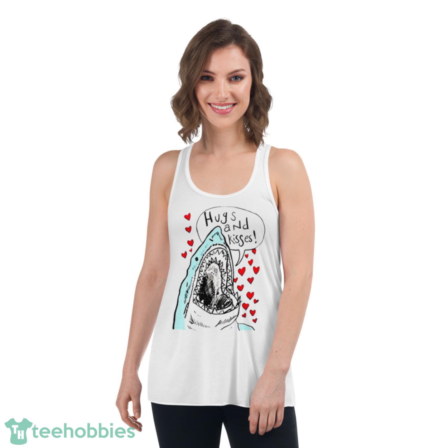 Shark Hugs And Kisses Lovely T-Shirt Product Photo 4 Shark Hugs And Kisses Lovely T-Shirt Product Photo 4