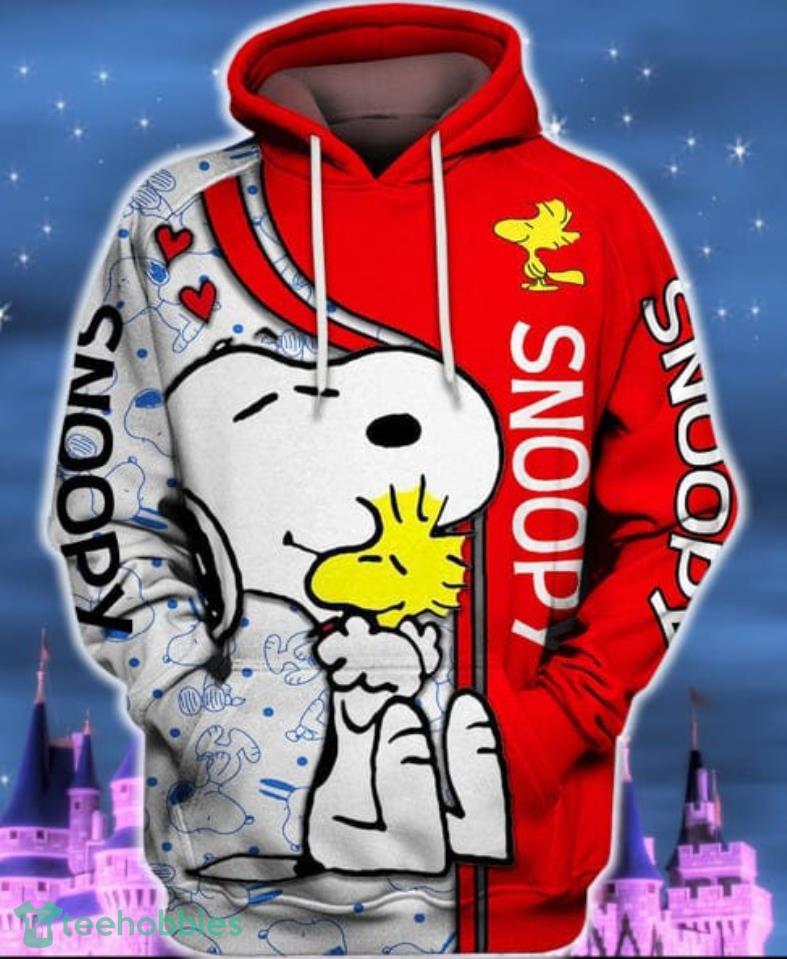 Snoopy Lovely All Over Print 3D Hoodie Product Photo 1