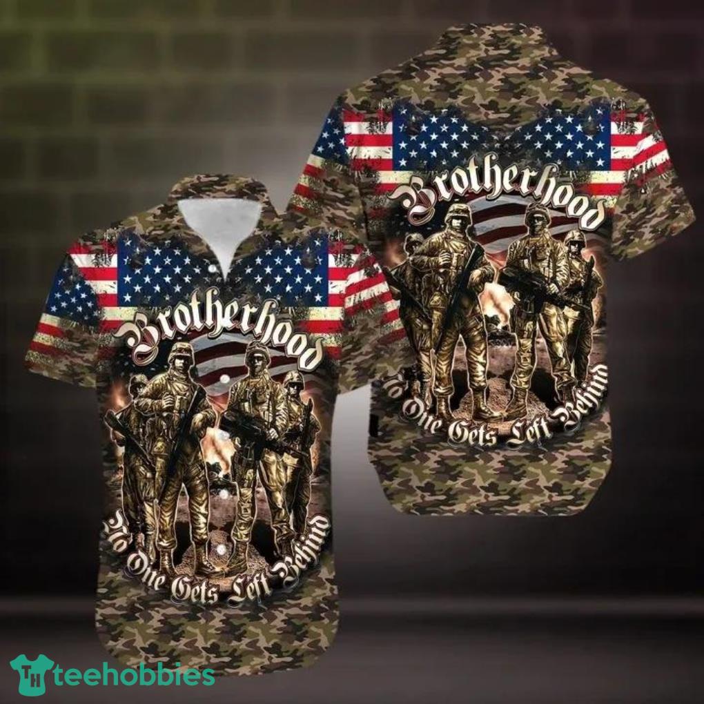 Soldier American Flag Brotherhood Veterans Aloha Summer Gift Hawaiian Shirt For Men And Women Product Photo 1 Soldier American Flag Brotherhood Veterans Aloha Summer Gift Hawaiian Shirt For Men And Women Product Photo 1
