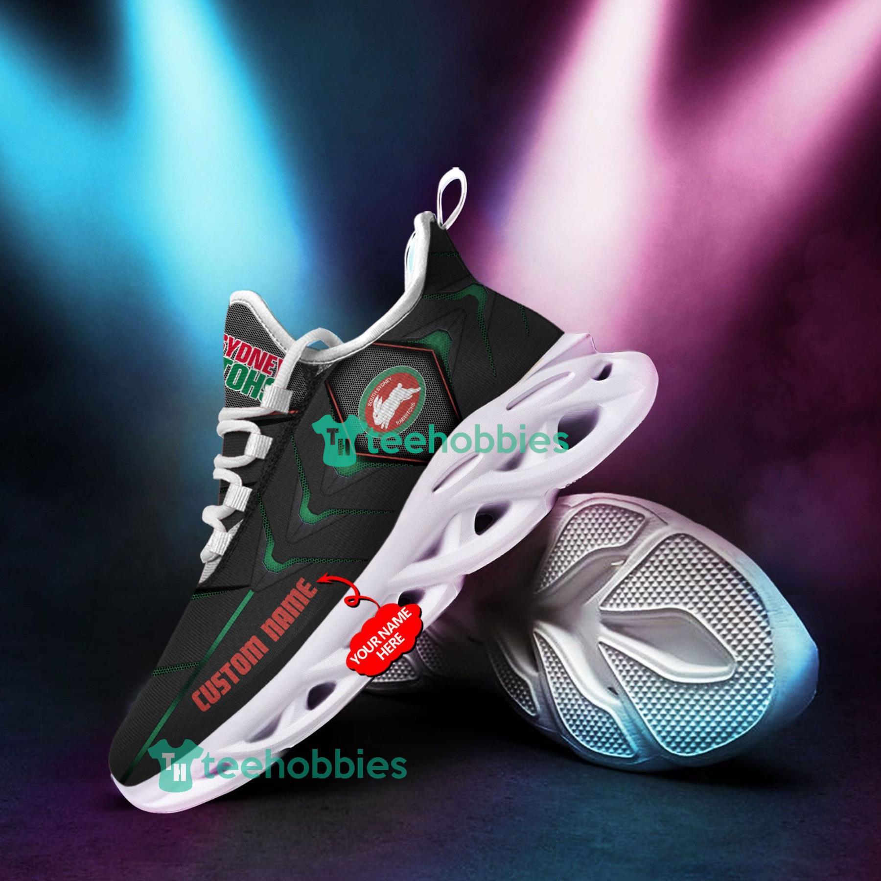 South Sydney Rabbitohs NRL Custom Name Sneakers Max Soul Shoes For Men And Women Product Photo 2