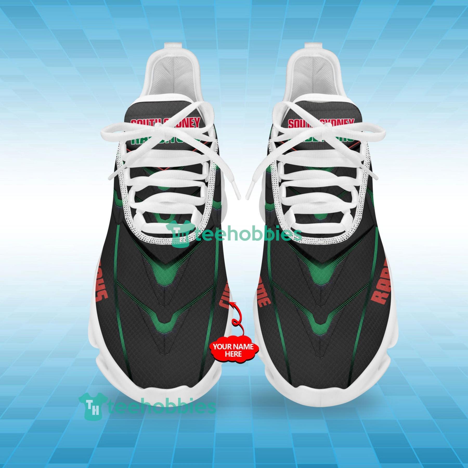 South Sydney Rabbitohs NRL Custom Name Sneakers Max Soul Shoes For Men And Women Product Photo 3