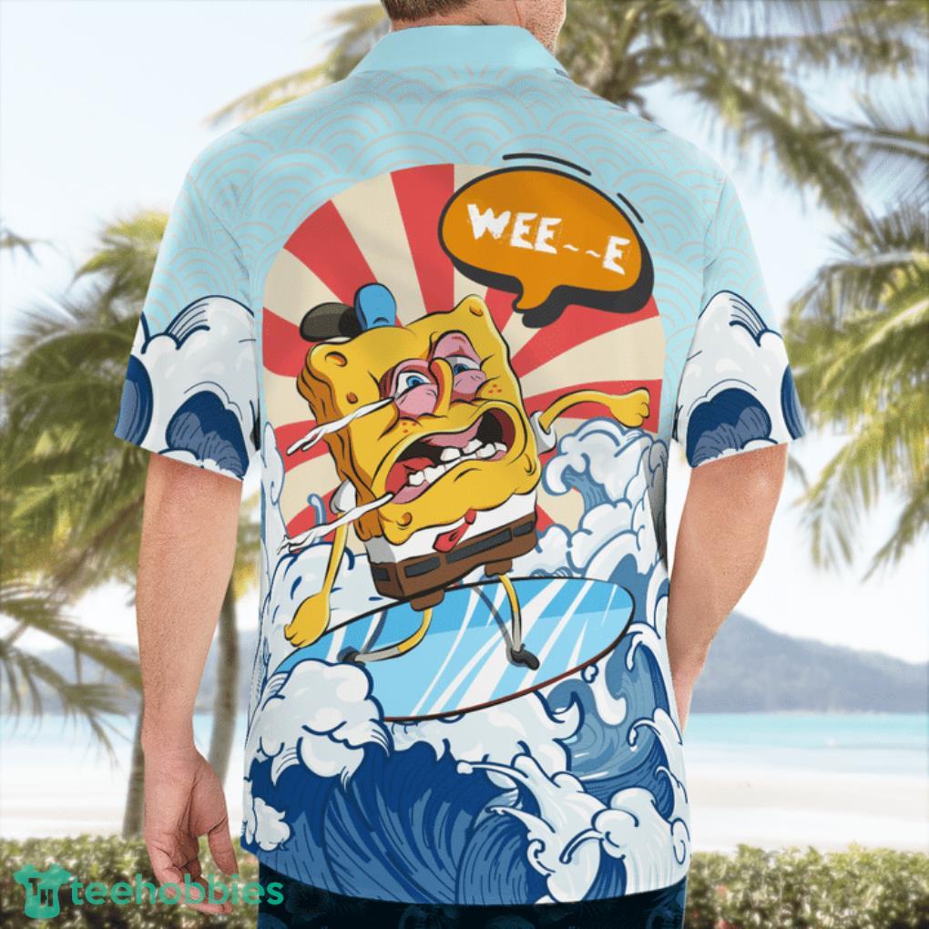 Spongebob Hawaiian Shirt Mens Spongebob Shirt Spongebob Button Up