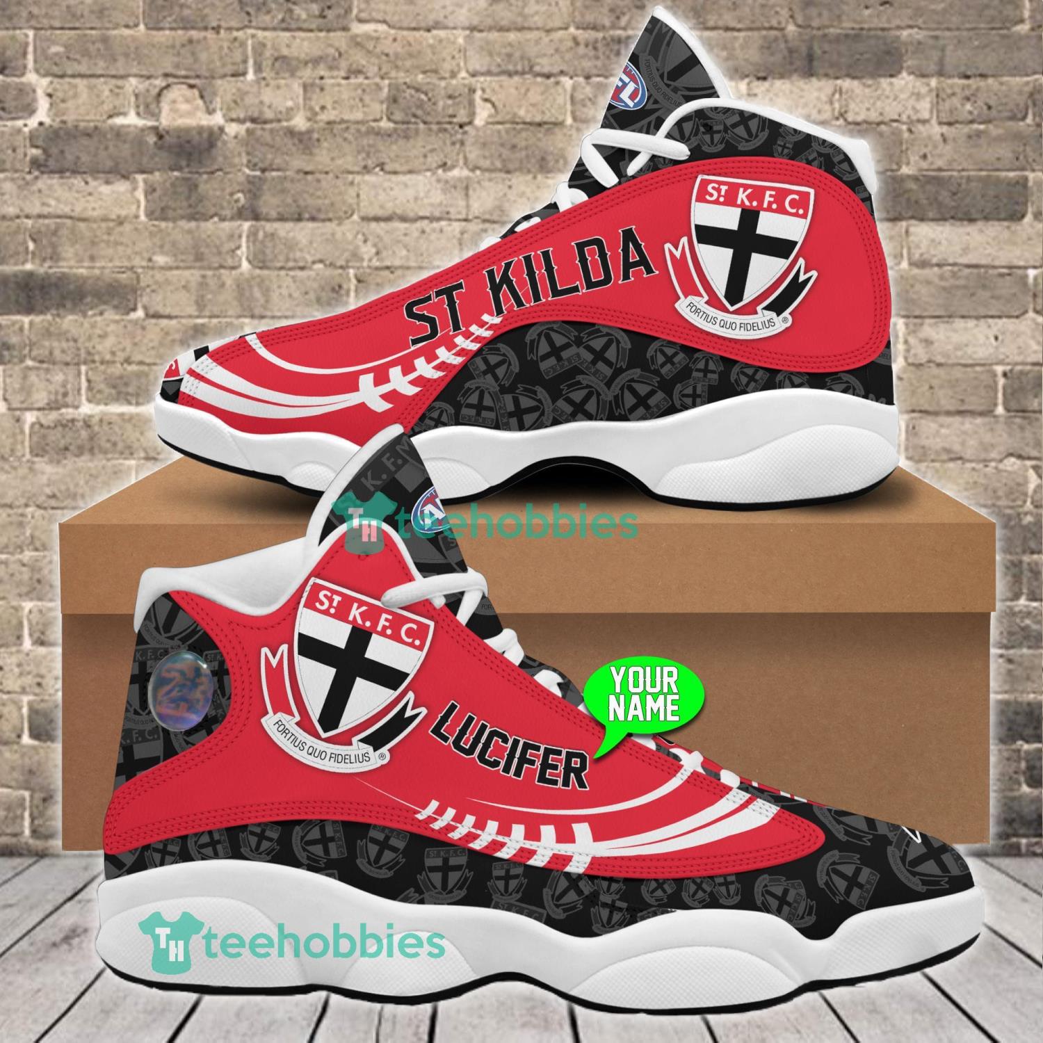 St Kilda Custom Name Shoes Air Jordan 13 Running Shoes Product Photo 3 St Kilda Custom Name Shoes Air Jordan 13 Running Shoes Product Photo 3