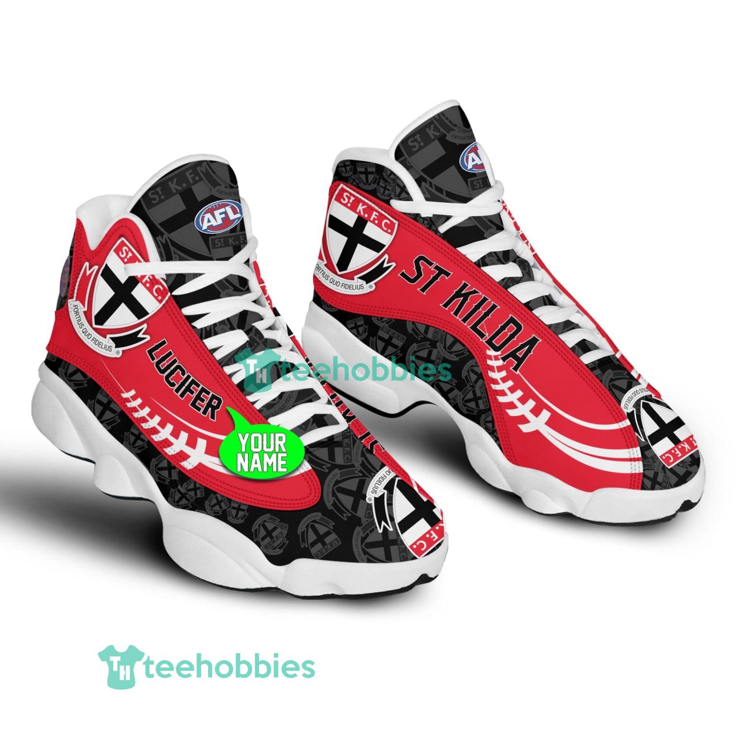St Kilda Custom Name Shoes Air Jordan 13 Running Shoes Product Photo 1 St Kilda Custom Name Shoes Air Jordan 13 Running Shoes Product Photo 1