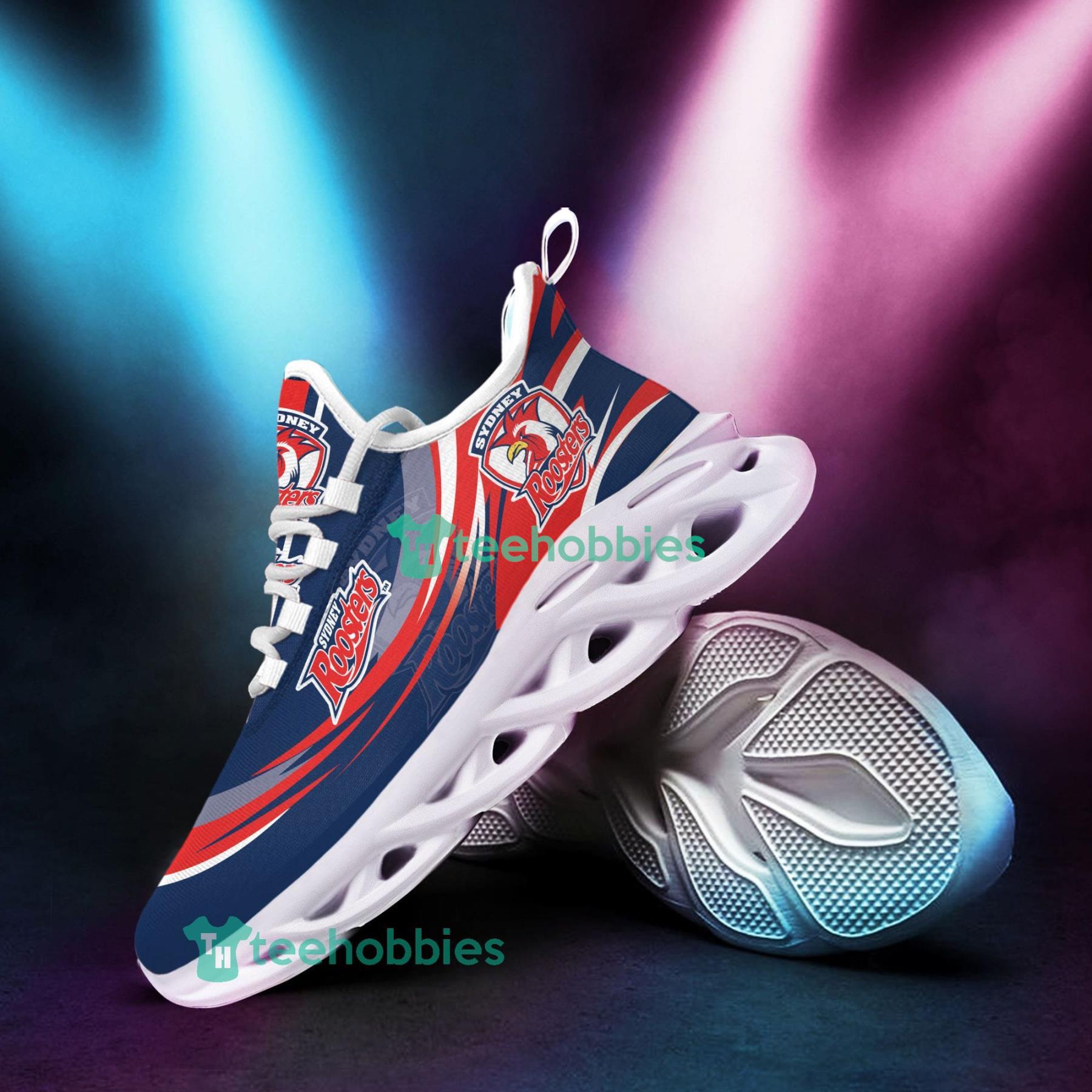 Sydney Roosters 3D Personalized Name Sneakers Max Soul Shoes For Men And Women Product Photo 2