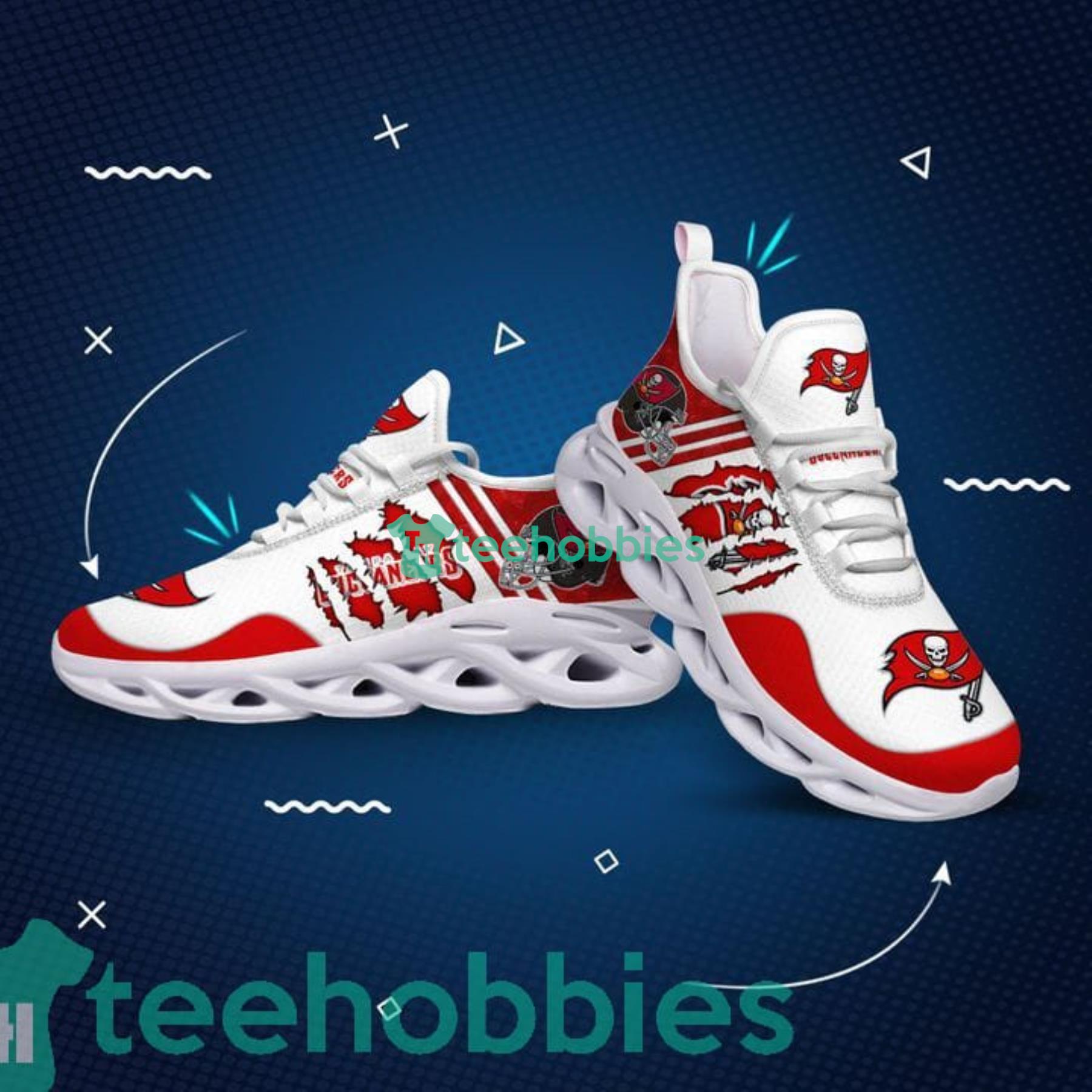Tampa Bay Buccaneers NFL Custom Name Sneakers Max Soul Shoes For Men And Women Product Photo 2