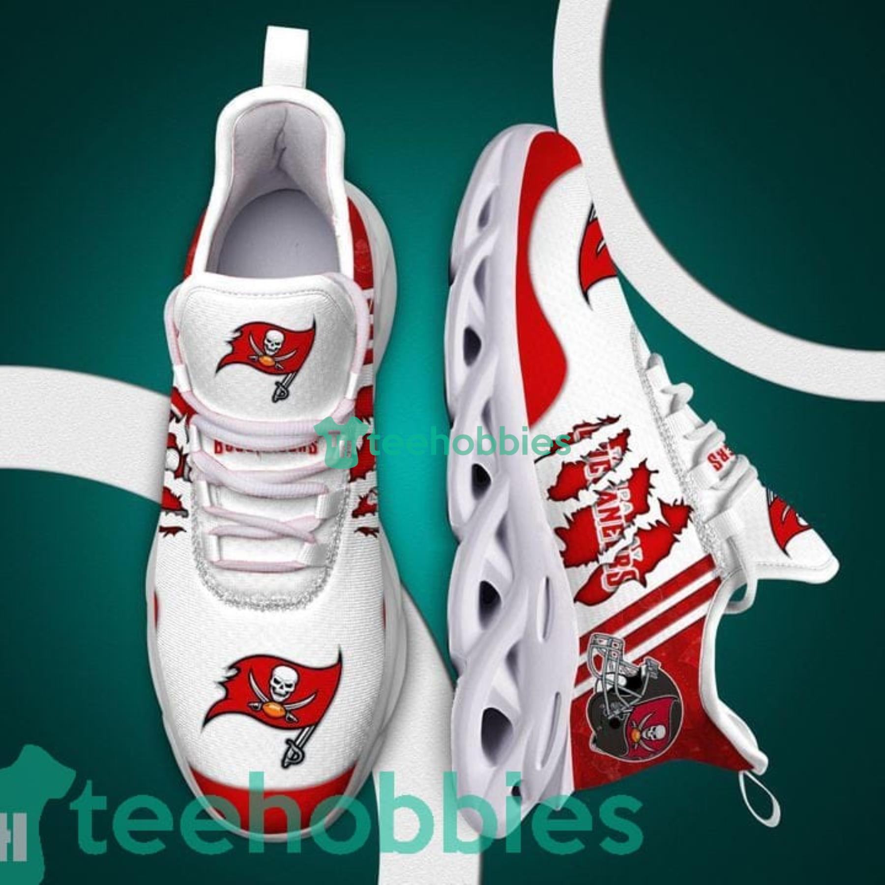 Tampa Bay Buccaneers NFL Custom Name Sneakers Max Soul Shoes For Men And Women Product Photo 1